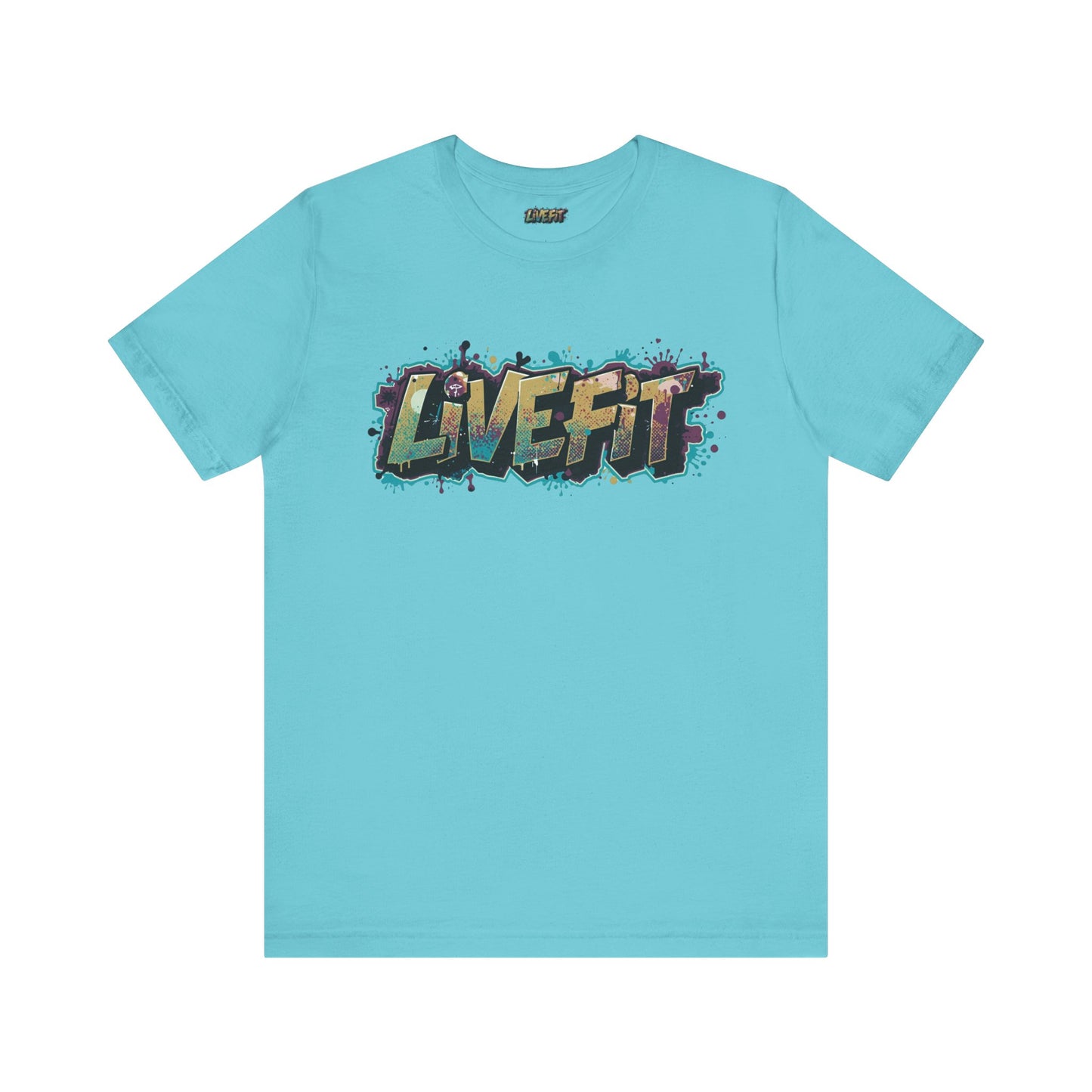 LIVE FIT Graphic Fitness Tee - Motivational Workout Apparel