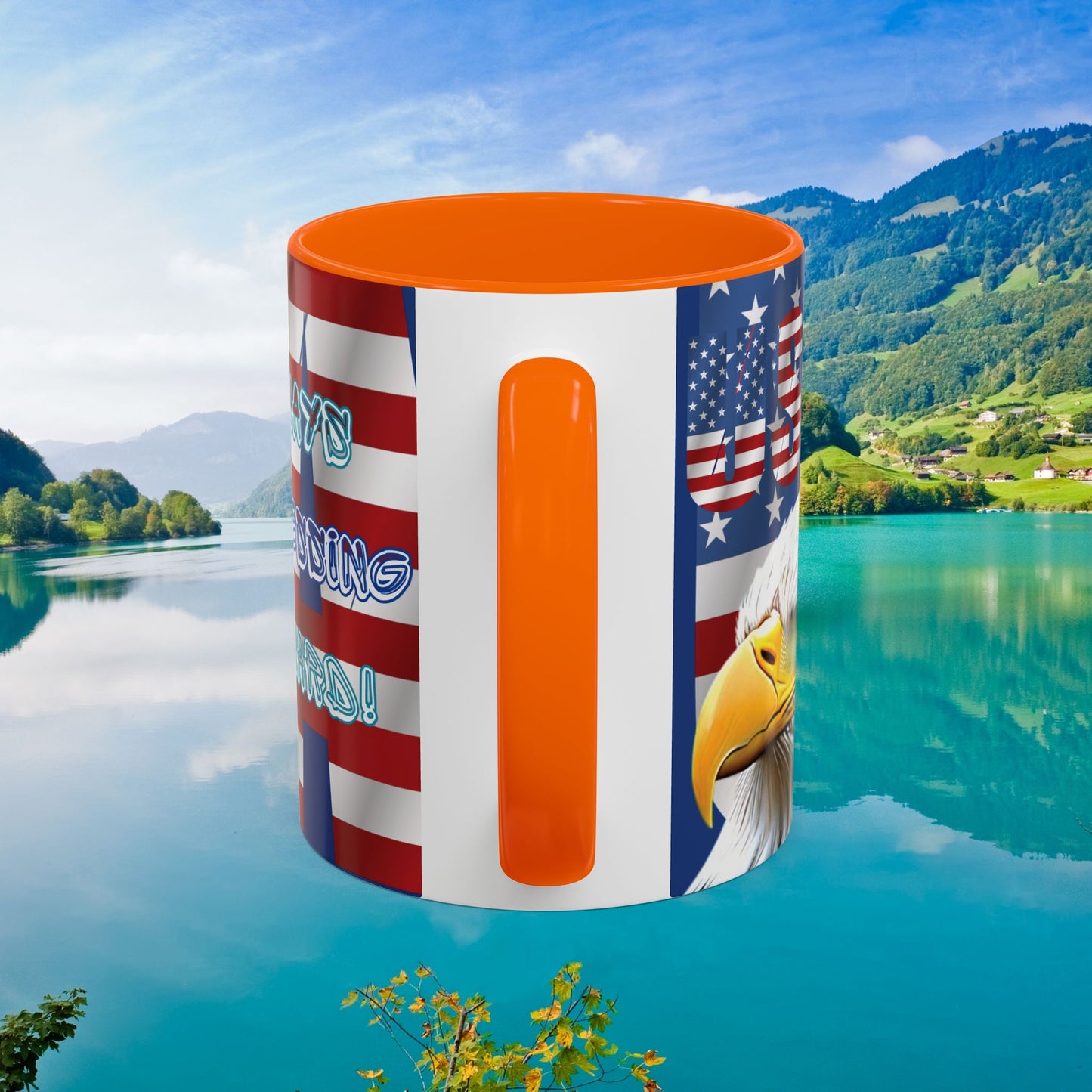 πΊπΈ Eye-Catching πΊπΈ Patriotic πΊπΈ Bald Eagle πΊπΈ Red White & Blue πΊπΈ USA πΊπΈ Accent Coffee Mug πΊπΈπΊπΈ 11oz & πΊπΈ 15oz πΊπΈ Sizes πΊπΈ 8 Color Options πΊπΈ Red πΊπΈ Black πΊπΈ Light Blue πΊπΈ Yellow πΊπΈ Orange πΊπΈ Navy πΊπΈ Pink πΊπΈ Purple