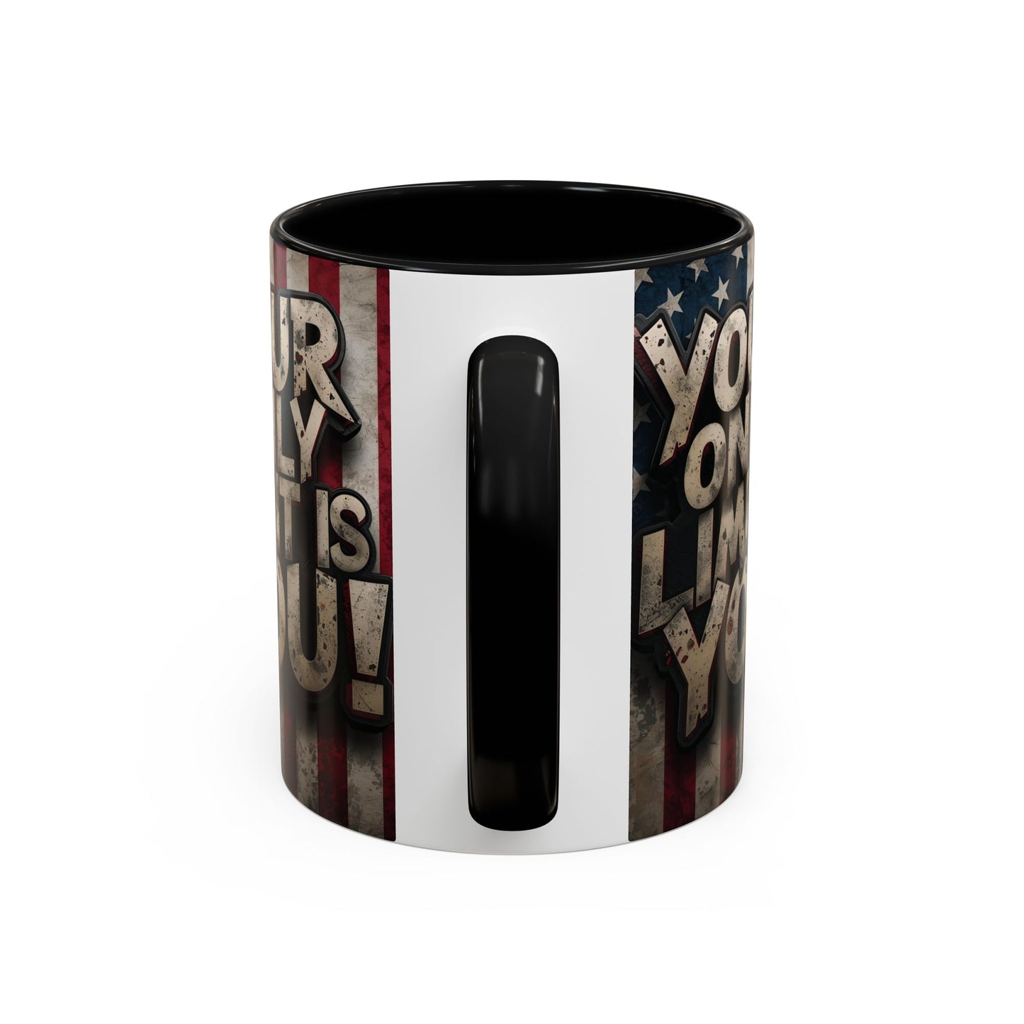 Patriotic Coffee Mug - Motivational Quote - Your Only Limit Is You!, - Perfect Gift for Veterans, Independence Day, Coffee Lovers, Inspirational Decor