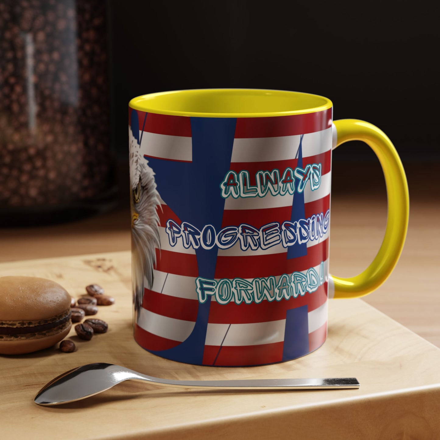 πΊπΈ Eye-Catching πΊπΈ Patriotic πΊπΈ Bald Eagle πΊπΈ Red White & Blue πΊπΈ USA πΊπΈ Accent Coffee Mug πΊπΈπΊπΈ 11oz & πΊπΈ 15oz πΊπΈ Sizes πΊπΈ 8 Color Options πΊπΈ Red πΊπΈ Black πΊπΈ Light Blue πΊπΈ Yellow πΊπΈ Orange πΊπΈ Navy πΊπΈ Pink πΊπΈ Purple