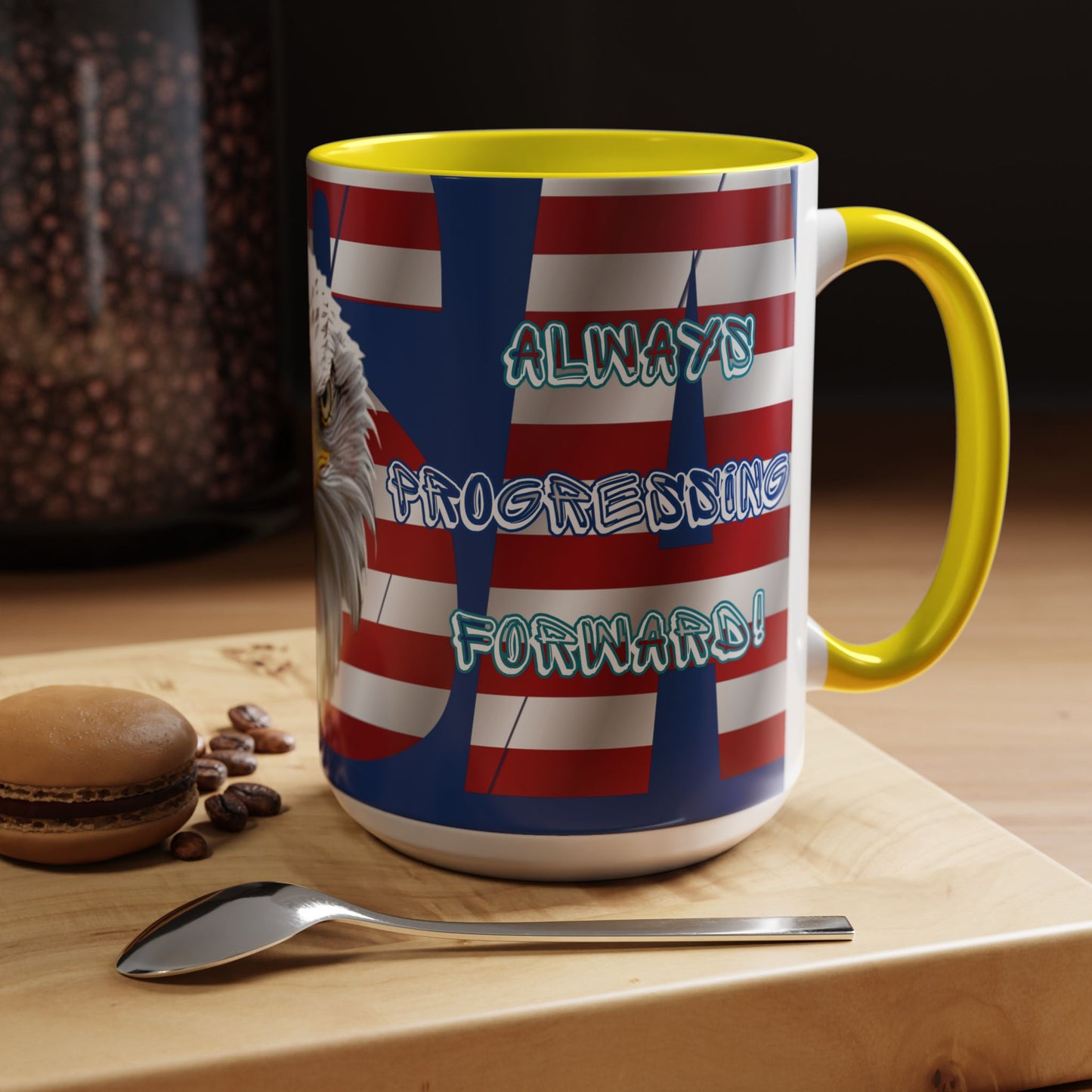 πΊπΈ Eye-Catching πΊπΈ Patriotic πΊπΈ Bald Eagle πΊπΈ Red White & Blue πΊπΈ USA πΊπΈ Accent Coffee Mug πΊπΈπΊπΈ 11oz & πΊπΈ 15oz πΊπΈ Sizes πΊπΈ 8 Color Options πΊπΈ Red πΊπΈ Black πΊπΈ Light Blue πΊπΈ Yellow πΊπΈ Orange πΊπΈ Navy πΊπΈ Pink πΊπΈ Purple