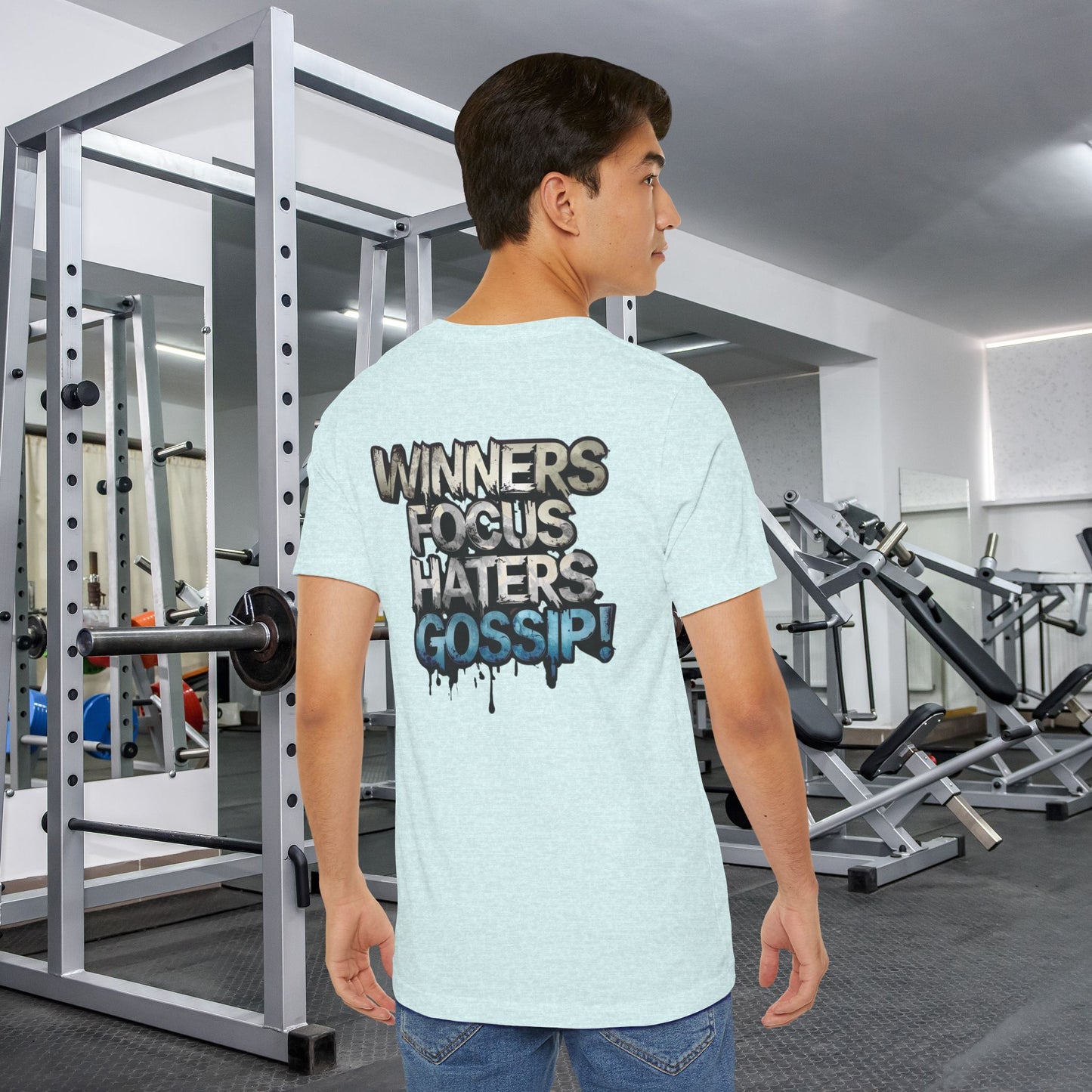 Winners Focus Haters Gossip! Tee - Motivational Graphic Shirt - Unisex Tee for Casual Wear - Gift for Friends - Streetwear Fashion
