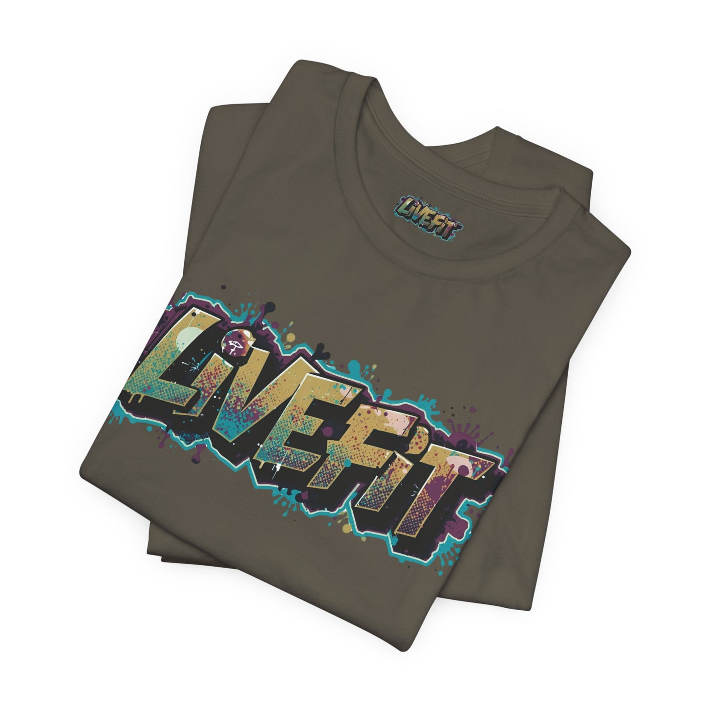 LIVE FIT Graphic Fitness Tee - Motivational Workout Apparel