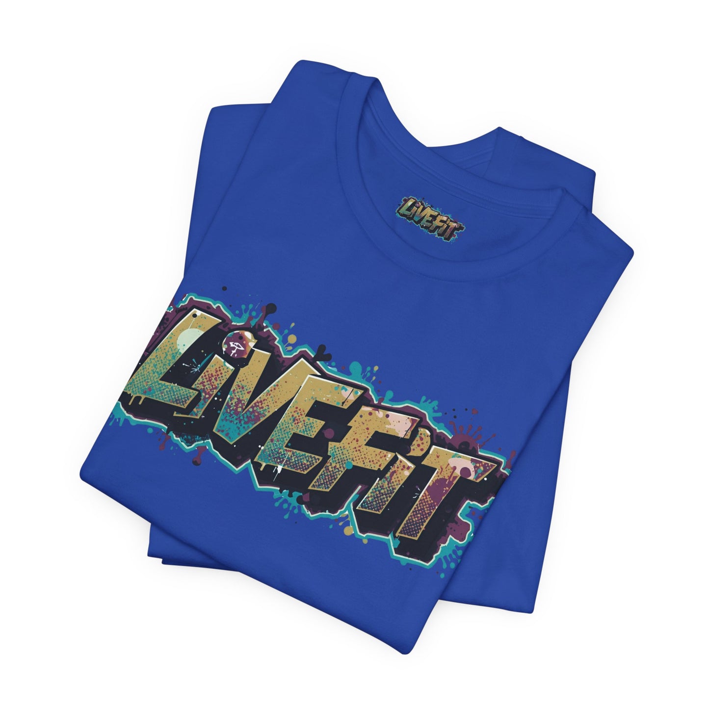 LIVE FIT Graphic Fitness Tee - Motivational Workout Apparel