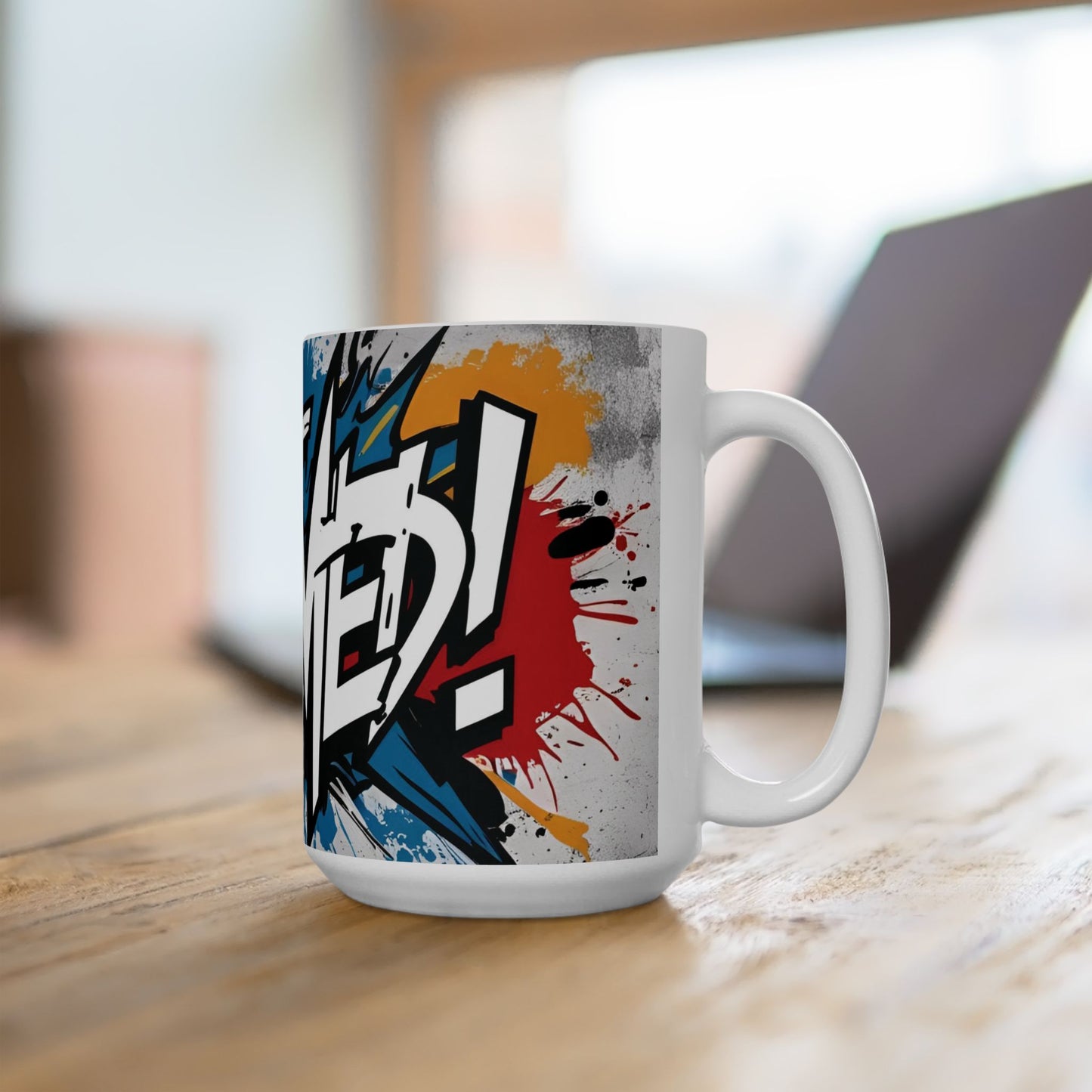 Untamed! Artistic Mug for Creatives - Vibrant Graffiti Design - 11oz/15oz