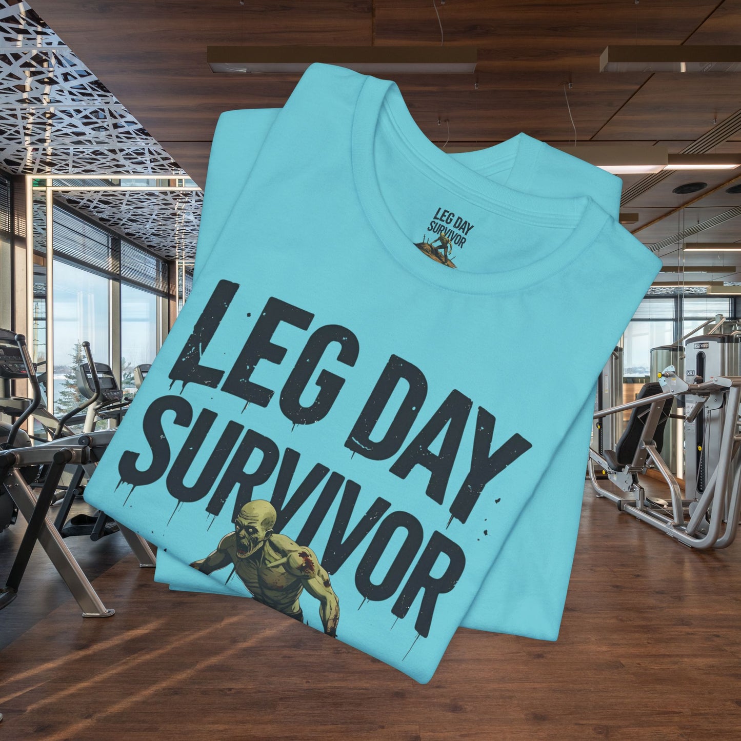 Leg Day Survivor Tee, Fitness Shirt, Workout Apparel, Gym Gift, Unisex Graphic Tee