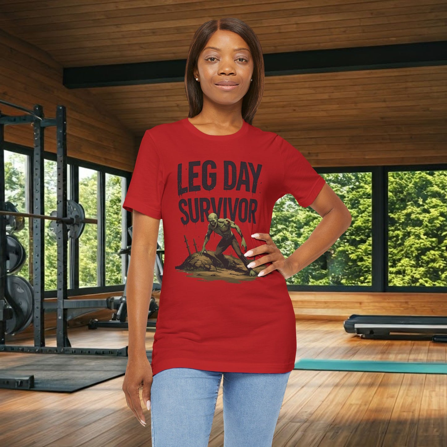 Leg Day Survivor Tee, Fitness Shirt, Workout Apparel, Gym Gift, Unisex Graphic Tee