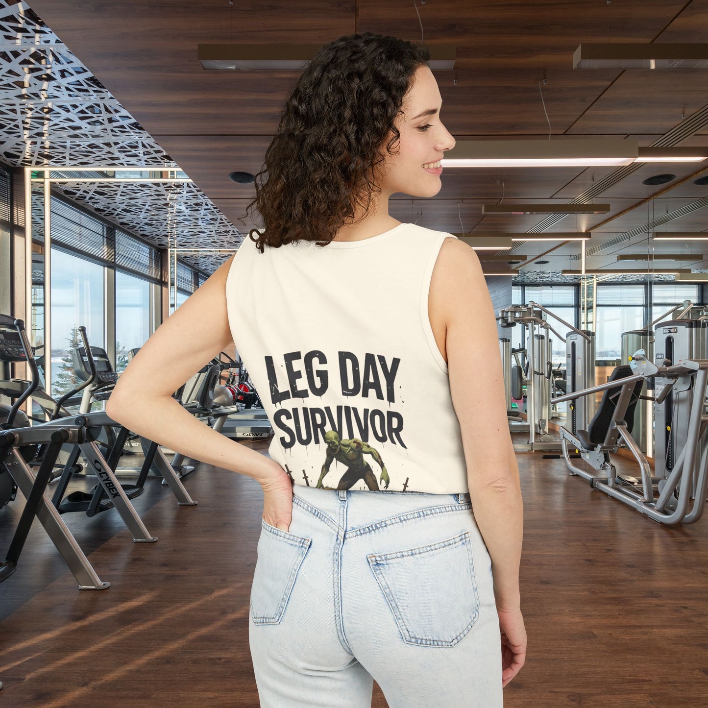 Leg Day Survivor Tank Top - Unisex Fitness Apparel, Gym Gear, Workout Clothing, Workout Gift, Funny Fitness Tee