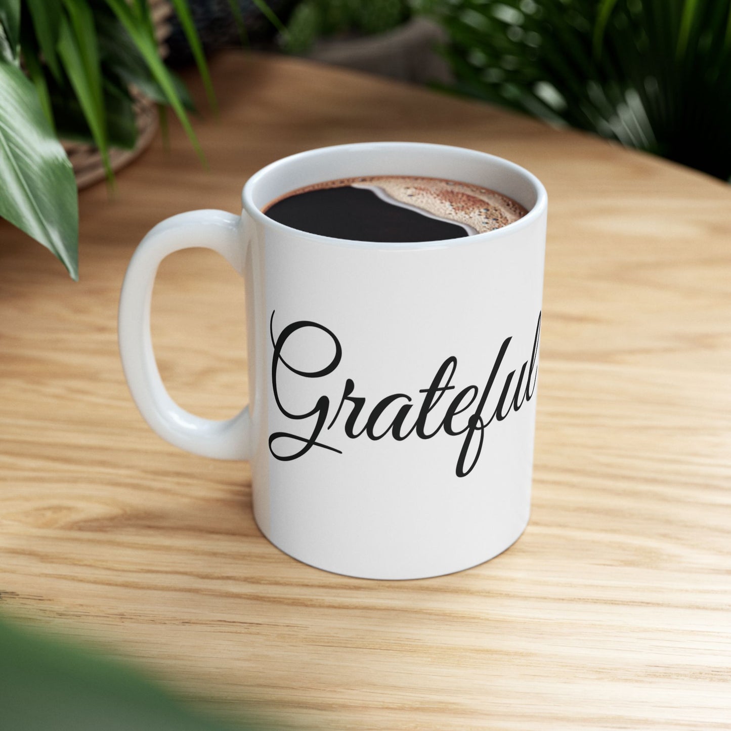 Grateful Graphic Mug - Perfect Gift for Thanksgiving or any holiday or special occasion - Inspirational Coffee Mug - Thanksgiving Decor - Holiday Celebration Gift - Appreciation Gift - Christmas Gift -