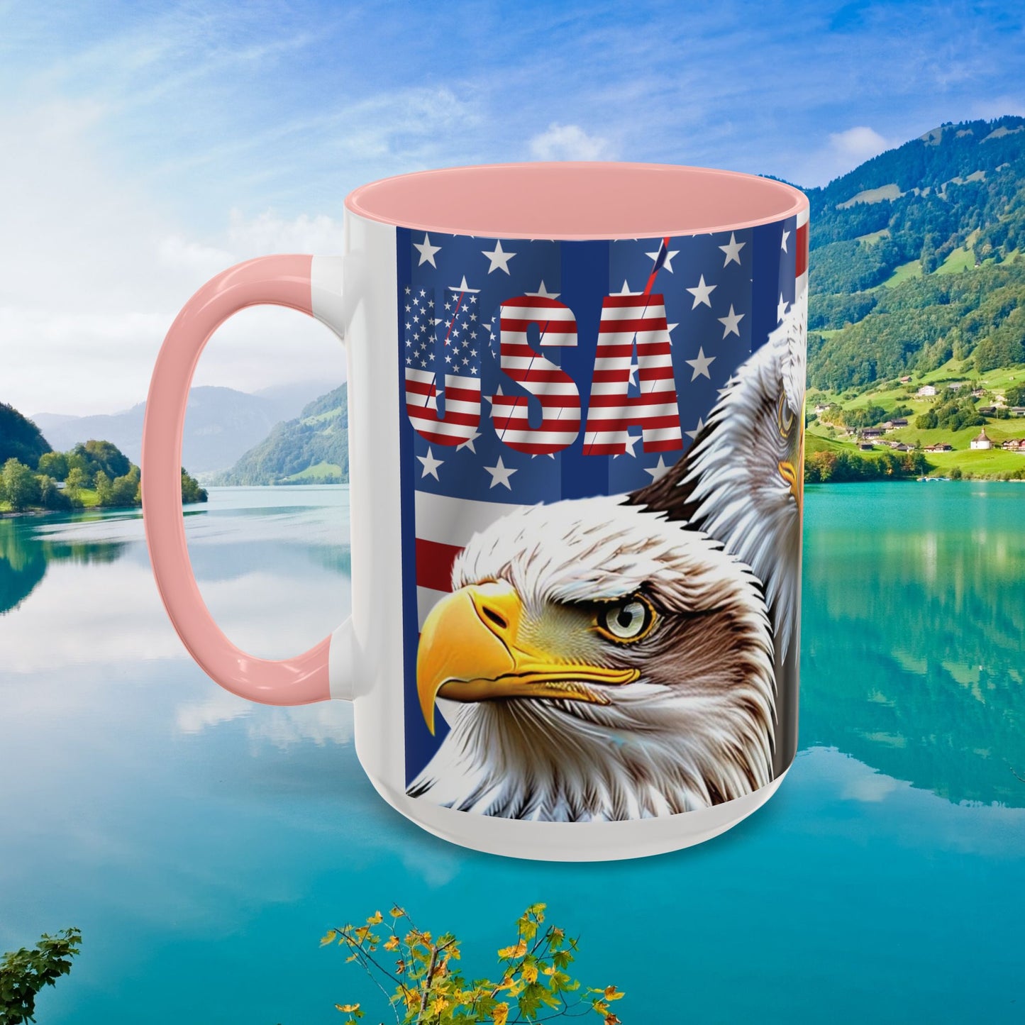 πΊπΈ Eye-Catching πΊπΈ Patriotic πΊπΈ Bald Eagle πΊπΈ Red White & Blue πΊπΈ USA πΊπΈ Accent Coffee Mug πΊπΈπΊπΈ 11oz & πΊπΈ 15oz πΊπΈ Sizes πΊπΈ 8 Color Options πΊπΈ Red πΊπΈ Black πΊπΈ Light Blue πΊπΈ Yellow πΊπΈ Orange πΊπΈ Navy πΊπΈ Pink πΊπΈ Purple