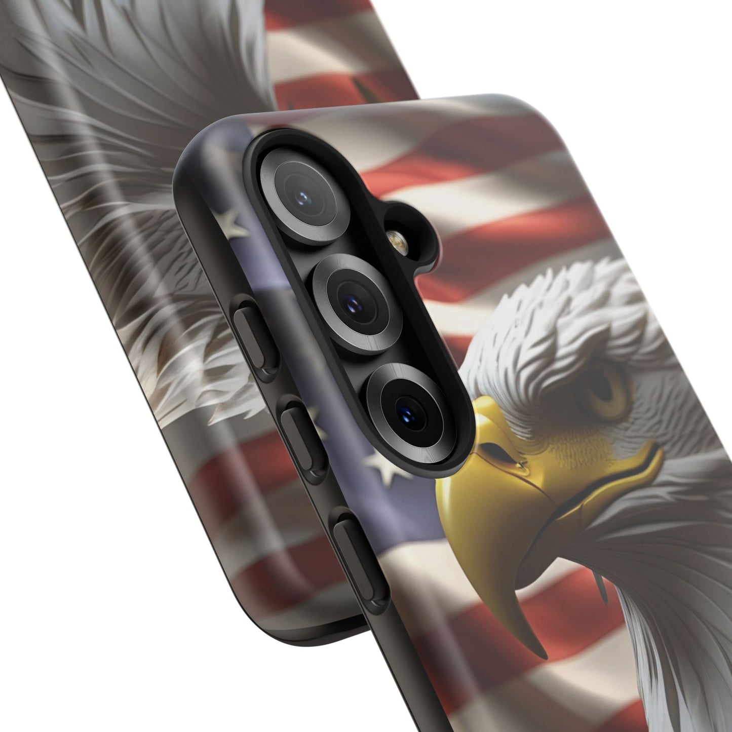Tough Phone Cases - Patriotic - American Flag Eagle Design - Red White & Blue - Multiple Sizes -