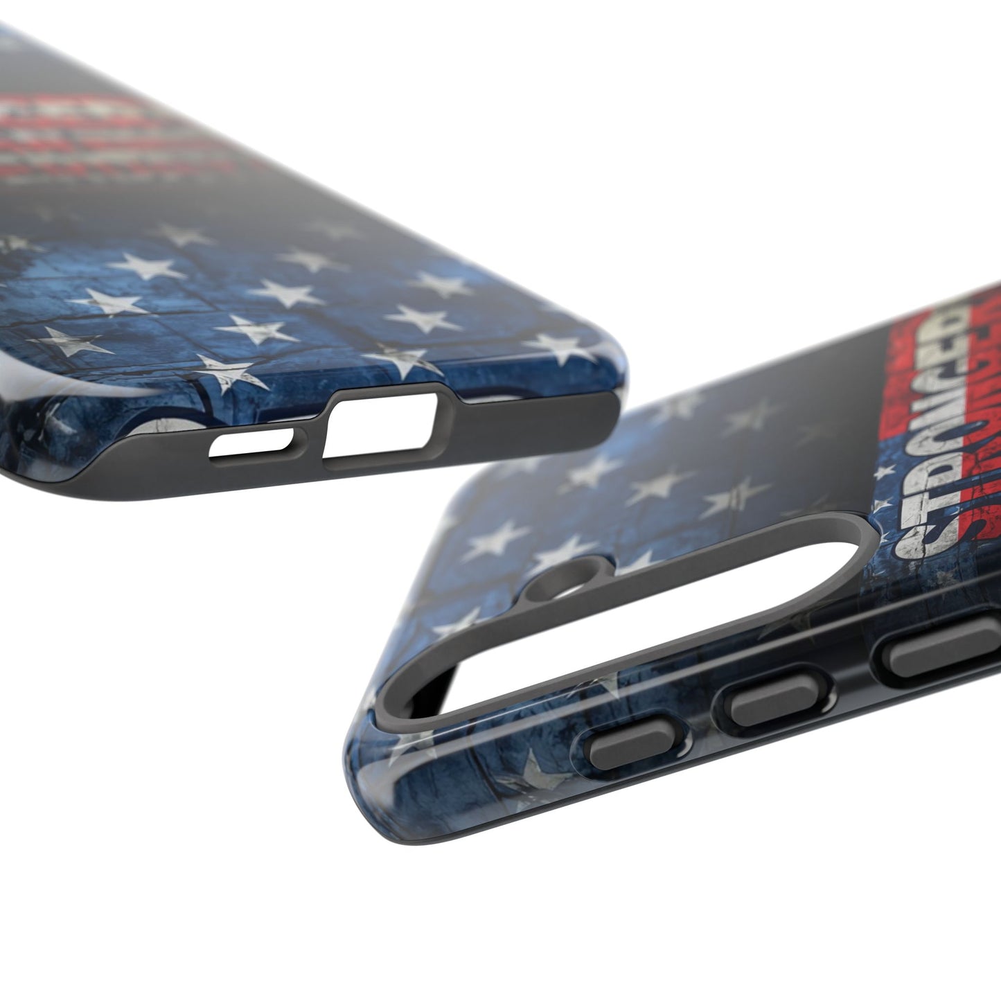 Patriotic Phone Case - Stronger Than Yesterday!, American Flag Design, Gift for Military, Independence Day, Motivational Decor, Tough Cases