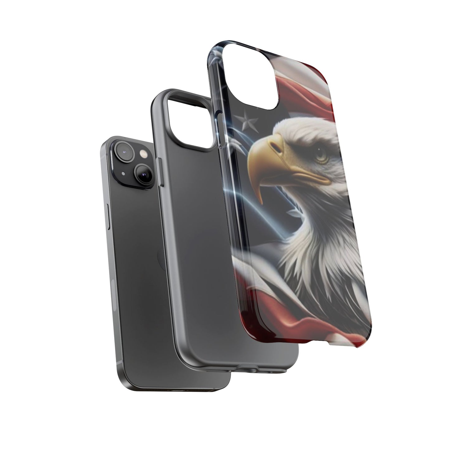 Patriotic Eagle Phone Case | Tough Cases for Nature Lovers, Gift for Veterans, Independence Day, Memorial Day