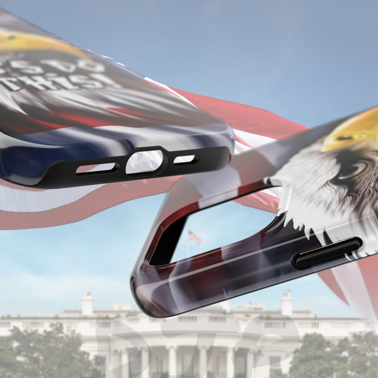 π₯ Motivational π₯ Tough Phone Case π₯ Let's Do This! π₯ Red White & Blue π₯ Bald Eagle Design π₯