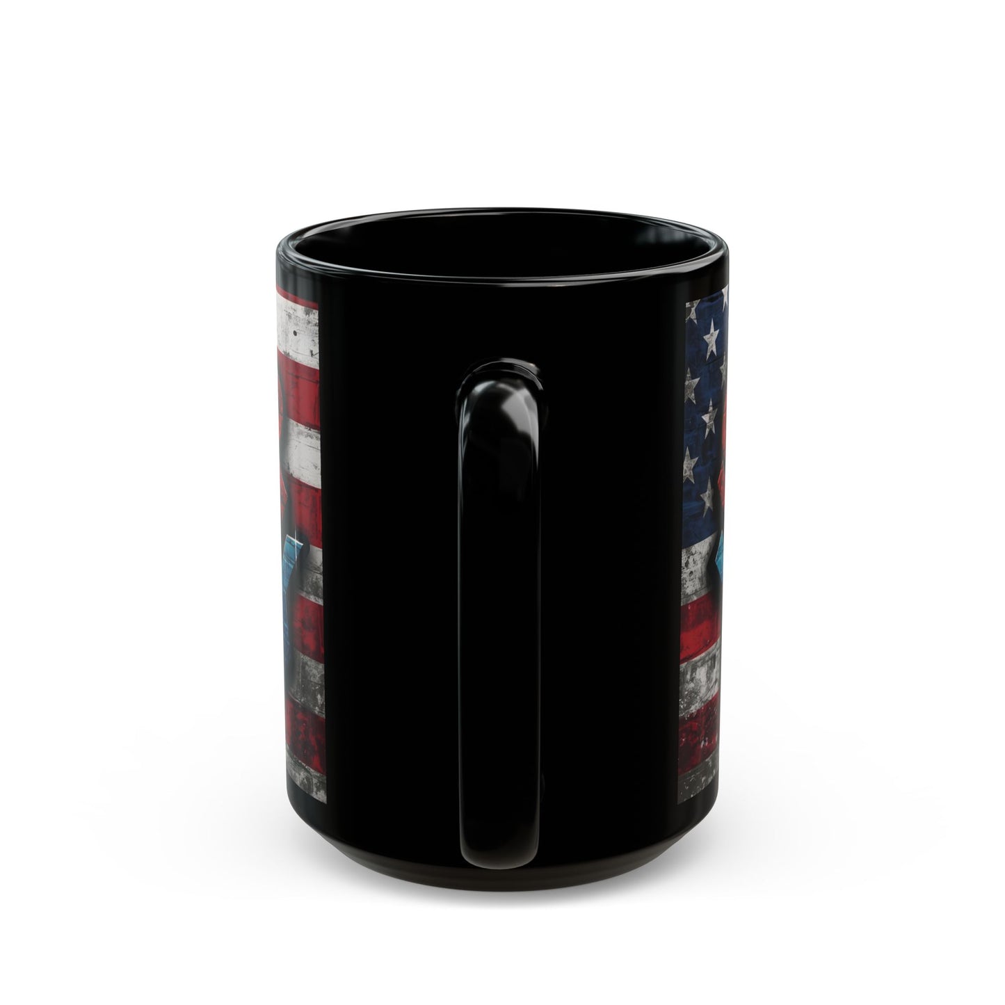 Eye-Catching - Motivational Patriotic Mug - Stronger Than Yesterday - Fitness Lover Gift - July 4th Independence Day Cup, 11oz