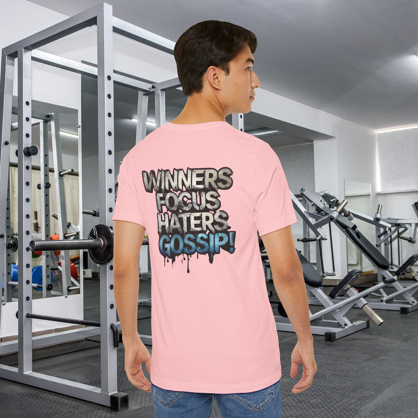 Winners Focus Haters Gossip! Tee - Motivational Graphic Shirt - Unisex Tee for Casual Wear - Gift for Friends - Streetwear Fashion