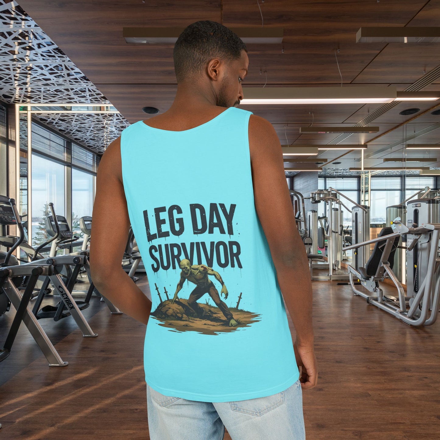 Leg Day Survivor Tank Top - Unisex Fitness Apparel, Gym Gear, Workout Clothing, Workout Gift, Funny Fitness Tee