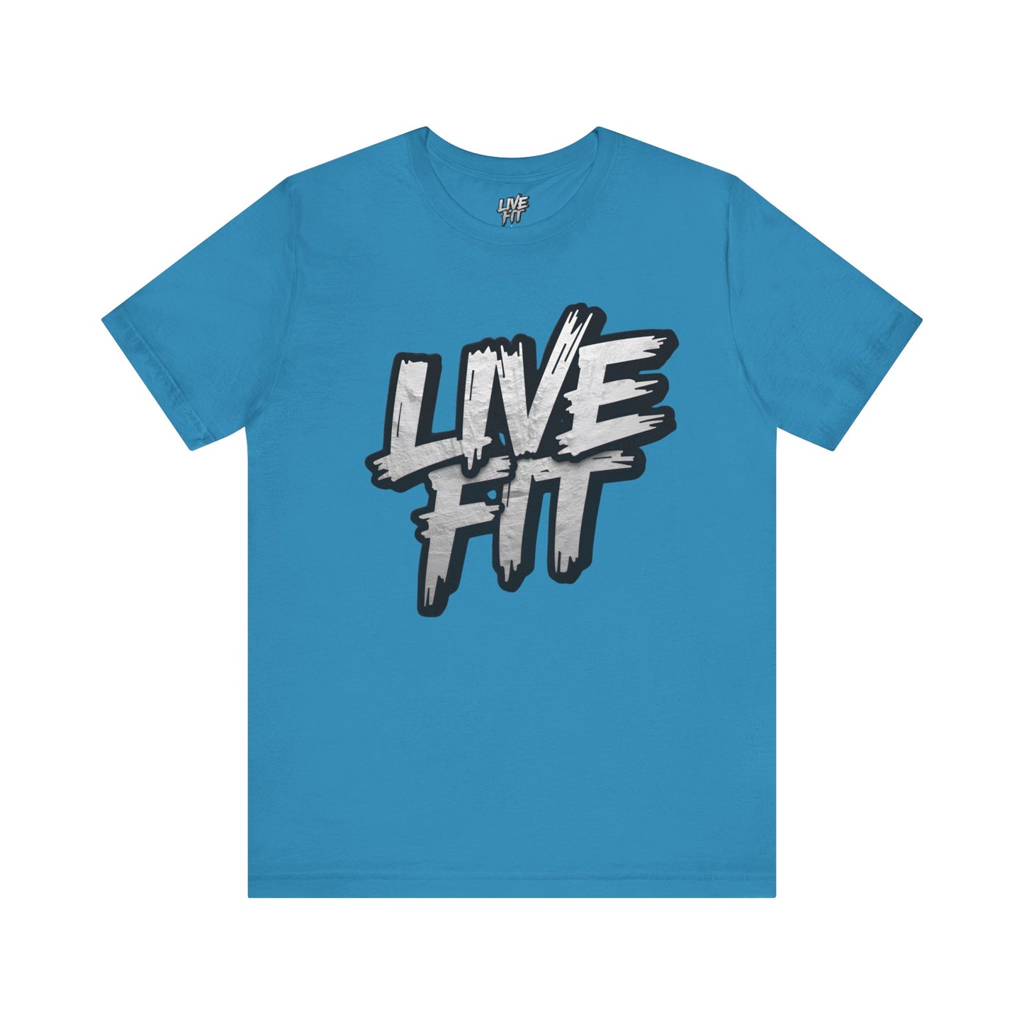 LIVE FIT Unisex Jersey Tee - Fitness Shirt - XS - 4XL - Workout Apparel - Motivational T-Shirt - Casual Wear - Gift for Fitness Enthusiasts
