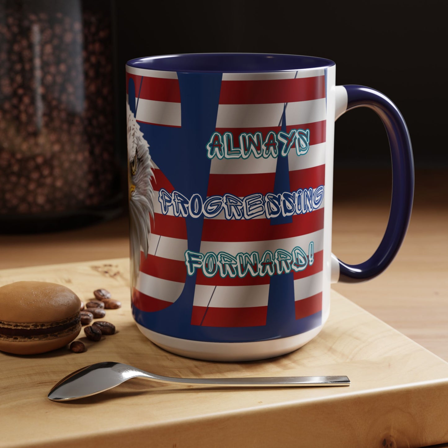 πΊπΈ Eye-Catching πΊπΈ Patriotic πΊπΈ Bald Eagle πΊπΈ Red White & Blue πΊπΈ USA πΊπΈ Accent Coffee Mug πΊπΈπΊπΈ 11oz & πΊπΈ 15oz πΊπΈ Sizes πΊπΈ 8 Color Options πΊπΈ Red πΊπΈ Black πΊπΈ Light Blue πΊπΈ Yellow πΊπΈ Orange πΊπΈ Navy πΊπΈ Pink πΊπΈ Purple