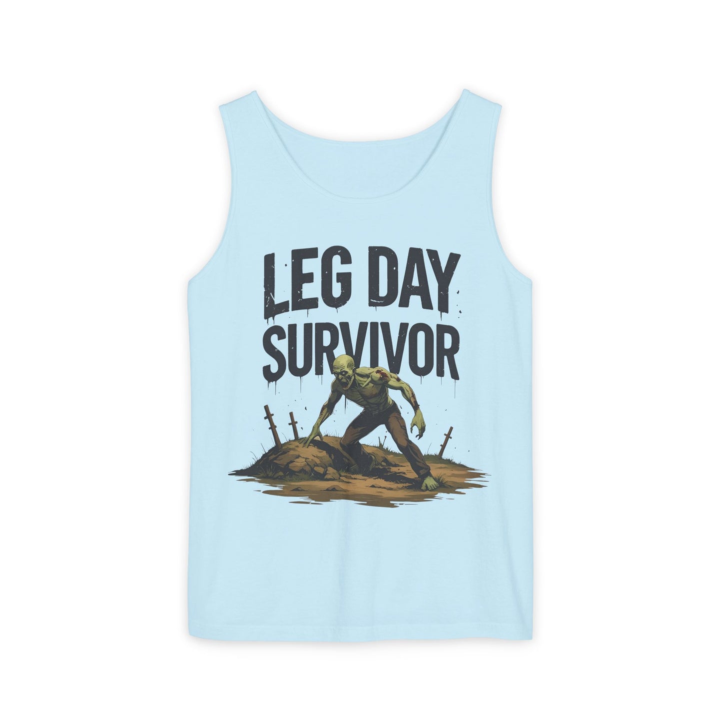 Leg Day Survivor Tank Top - Unisex Fitness Apparel, Gym Gear, Workout Clothing, Workout Gift, Funny Fitness Tee