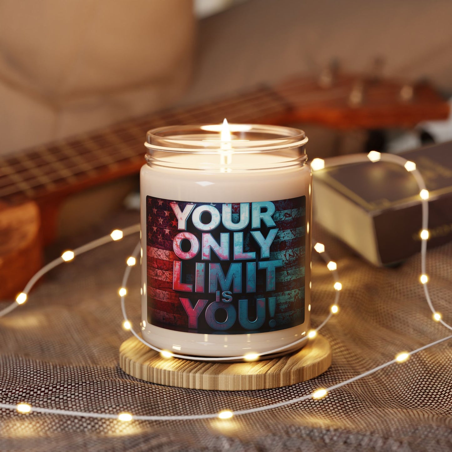 Soy Candle - Empowering Your Only Limit Is You! - Inspirational Home Decor, Motivational Gift