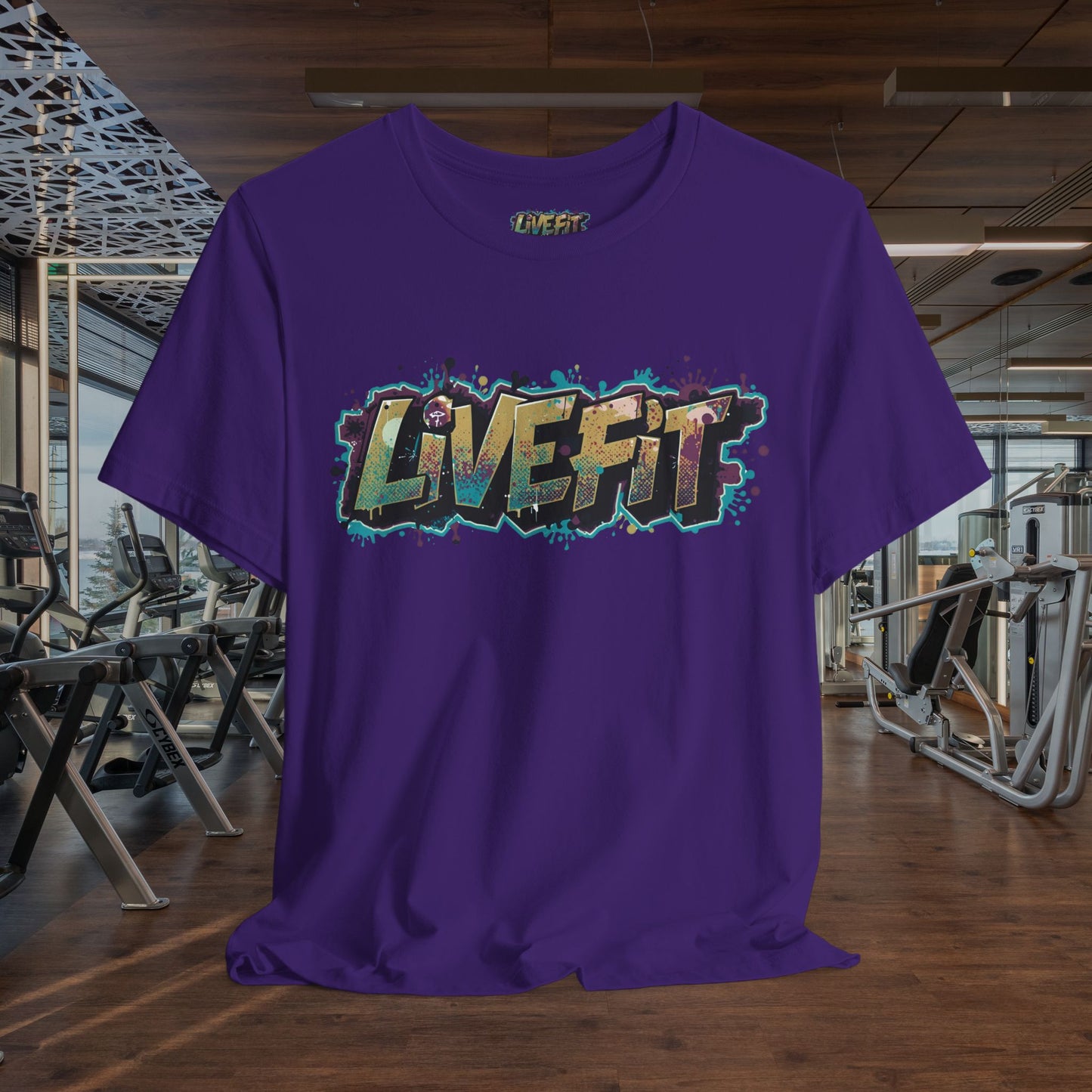 LIVE FIT Graphic Fitness Tee - Motivational Workout Apparel