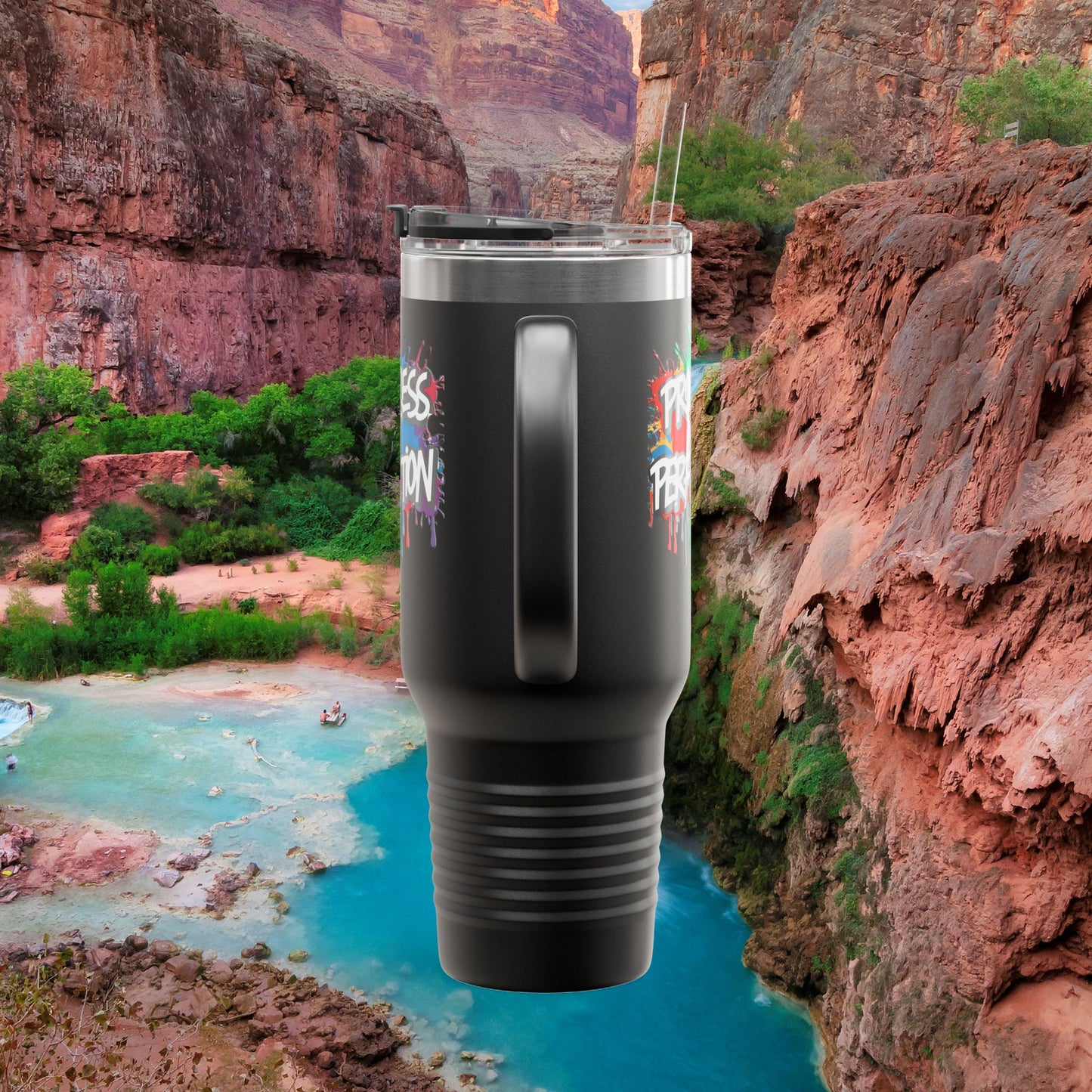 💥Inspirational 💥 Vibrant 💥 Durable 💥 Stainless Steel 💥 Insulated 💥 Travel Mug-Tumbler 💥 40oz 💥 Leak-Proof Lid 💥 8 Different Colors To Choose From 💥 Motivation On The Move 💥