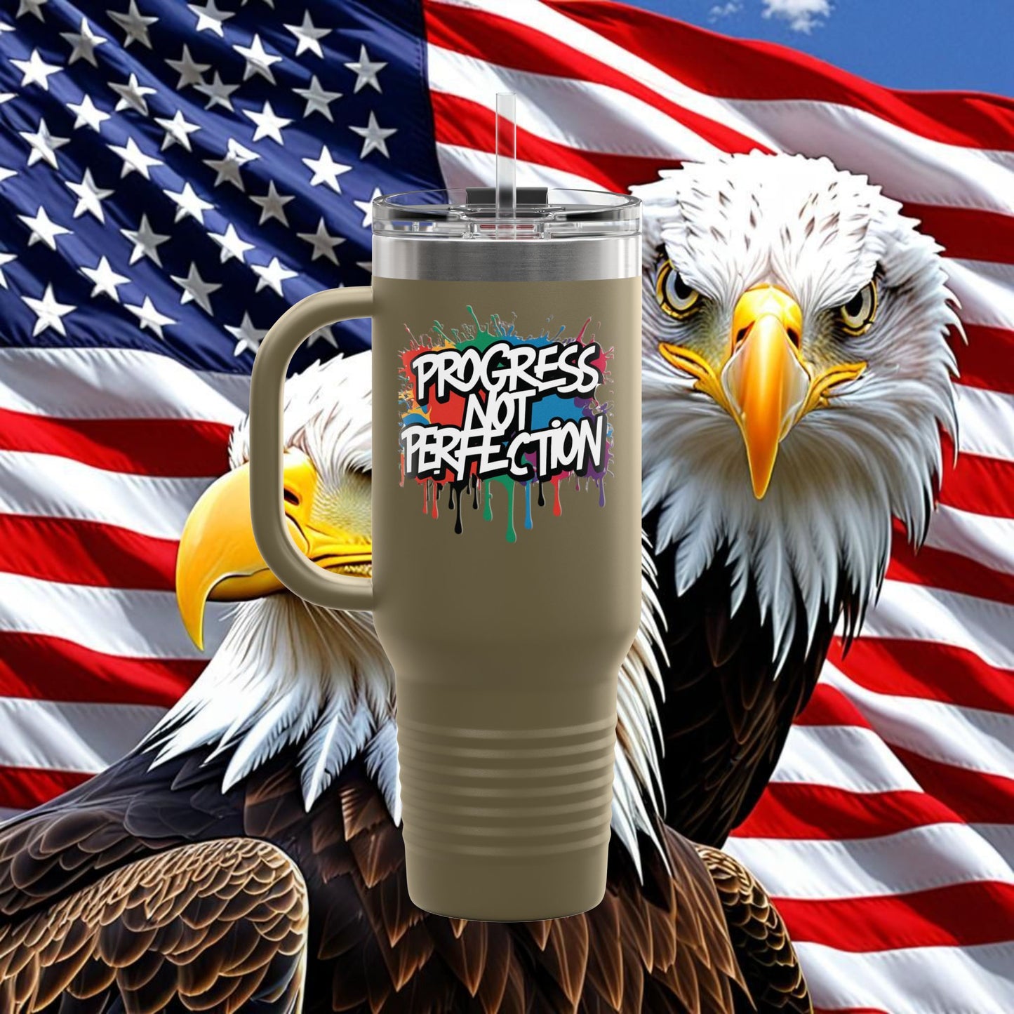 💥Inspirational 💥 Vibrant 💥 Durable 💥 Stainless Steel 💥 Insulated 💥 Travel Mug-Tumbler 💥 40oz 💥 Leak-Proof Lid 💥 8 Different Colors To Choose From 💥 Motivation On The Move 💥