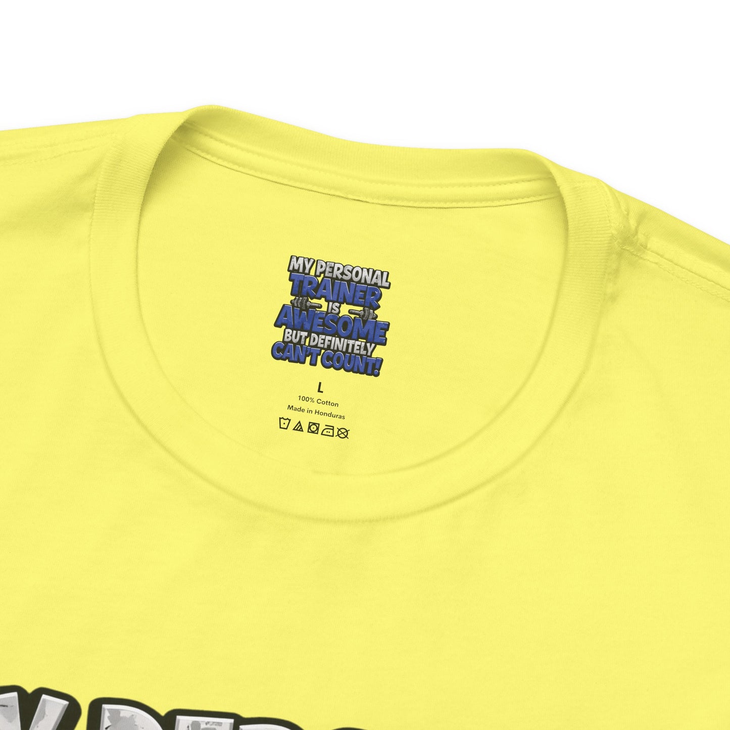Funny - My Personal Trainer Is Awesome But Definitely Can’t Count! Tee - Great Gift for Fitness Lovers - Gym Humor Shirt - Workout Apparel - Personal Trainer Gift - Fitness Motivation Tee - XS - 4XL