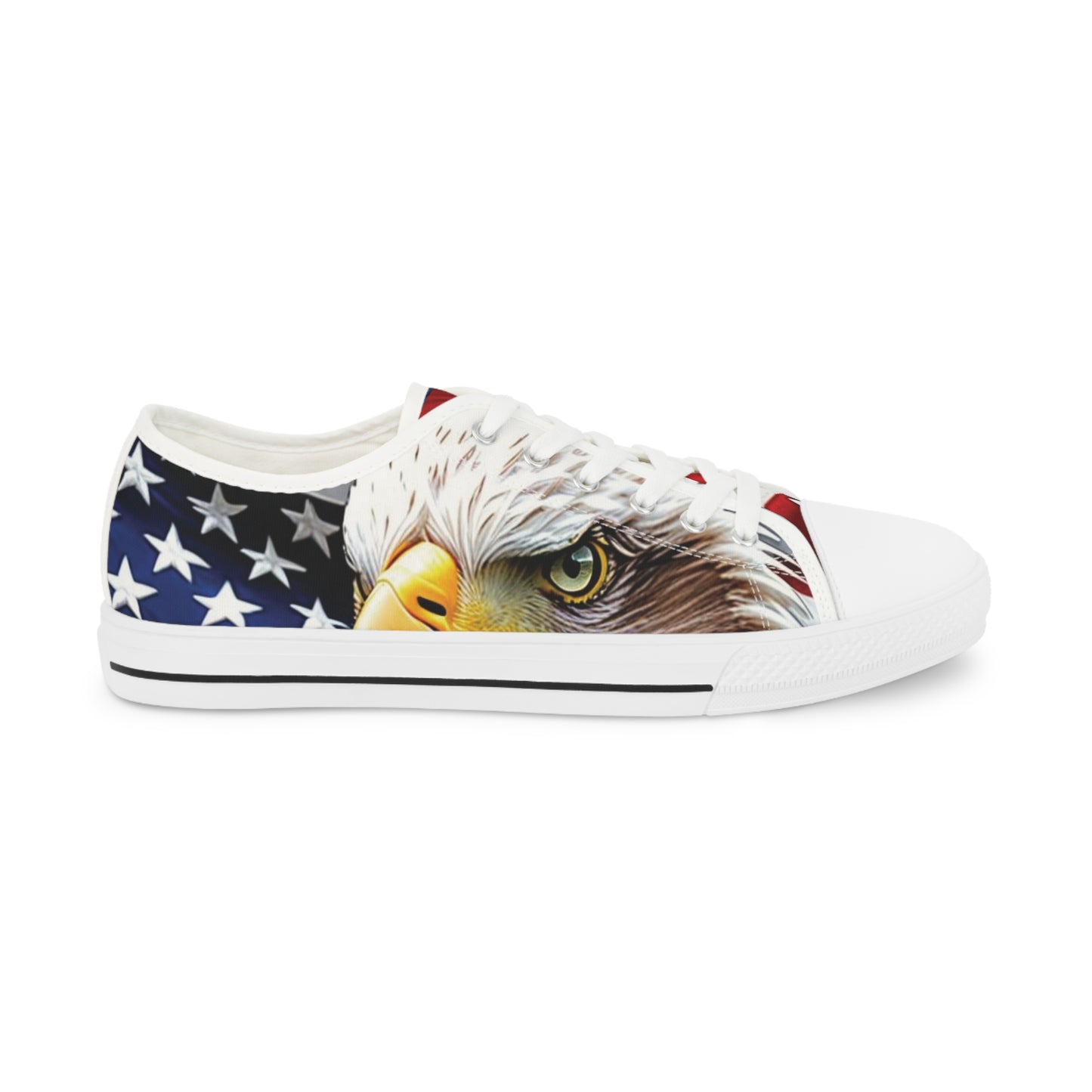 Unisex Sneakers - USA American Flag Patriotic Bald Eagle Design