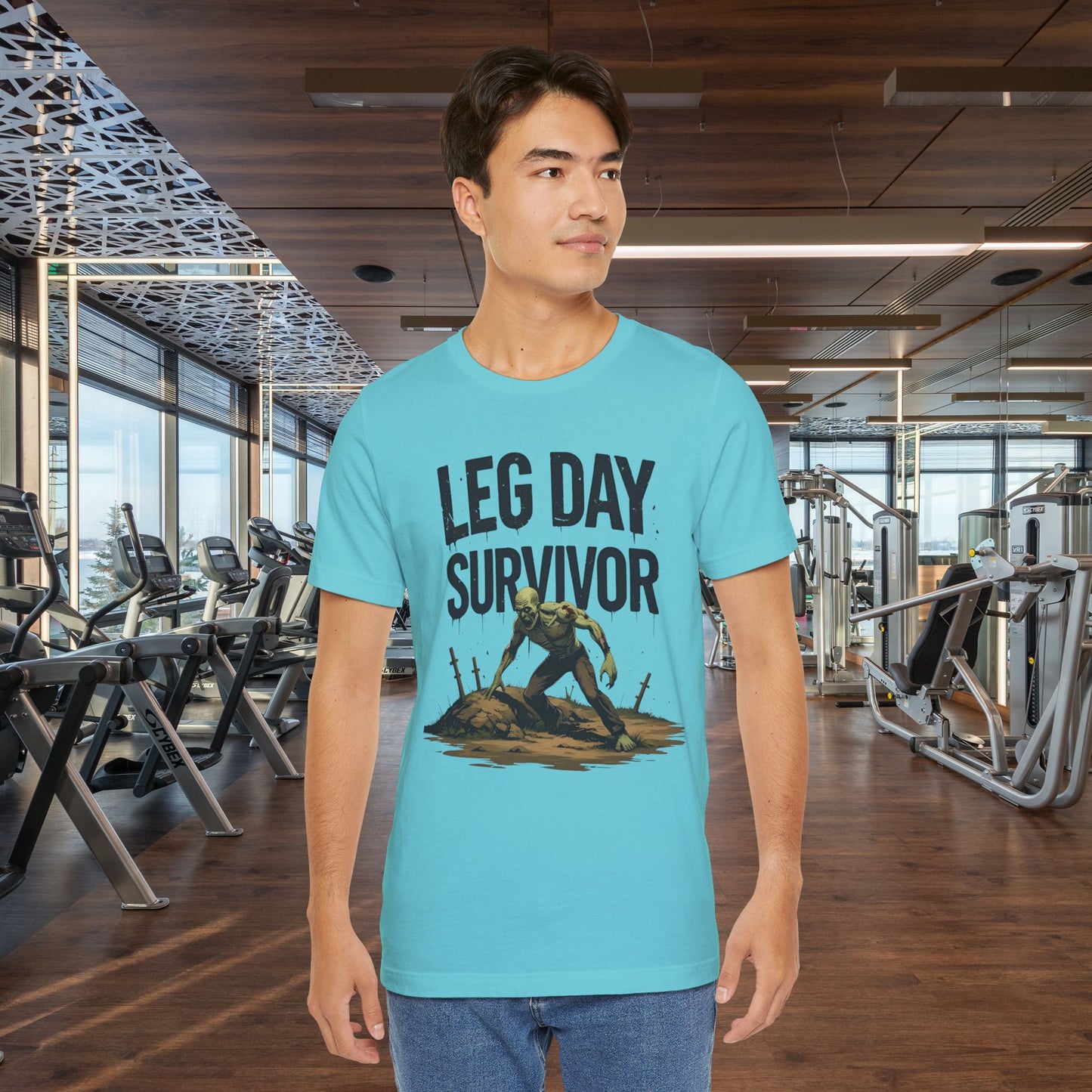 Leg Day Survivor Tee, Fitness Shirt, Workout Apparel, Gym Gift, Unisex Graphic Tee