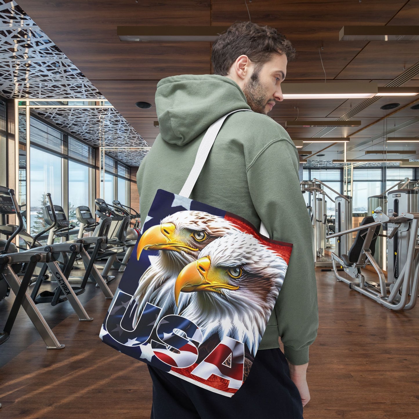 ๐บ๐ธ Patriotic ๐บ๐ธ USA ๐บ๐ธ Bald Eagles ๐บ๐ธ Tote Bag ๐บ๐ธ All Over Print ๐บ๐ธ American Flag Design ๐บ๐ธ Five Different Handle Colors ๐บ๐ธ Red ๐บ๐ธ Navy ๐บ๐ธ Black ๐บ๐ธ Beige ๐บ๐ธ White