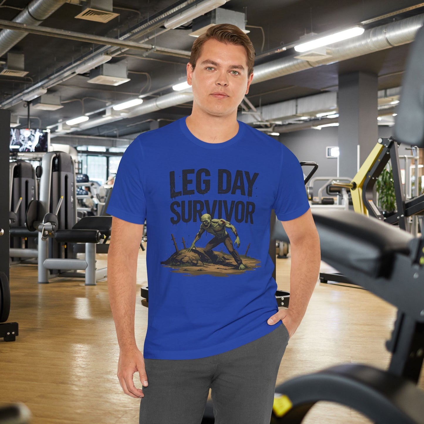 Leg Day Survivor Tee, Fitness Shirt, Workout Apparel, Gym Gift, Unisex Graphic Tee