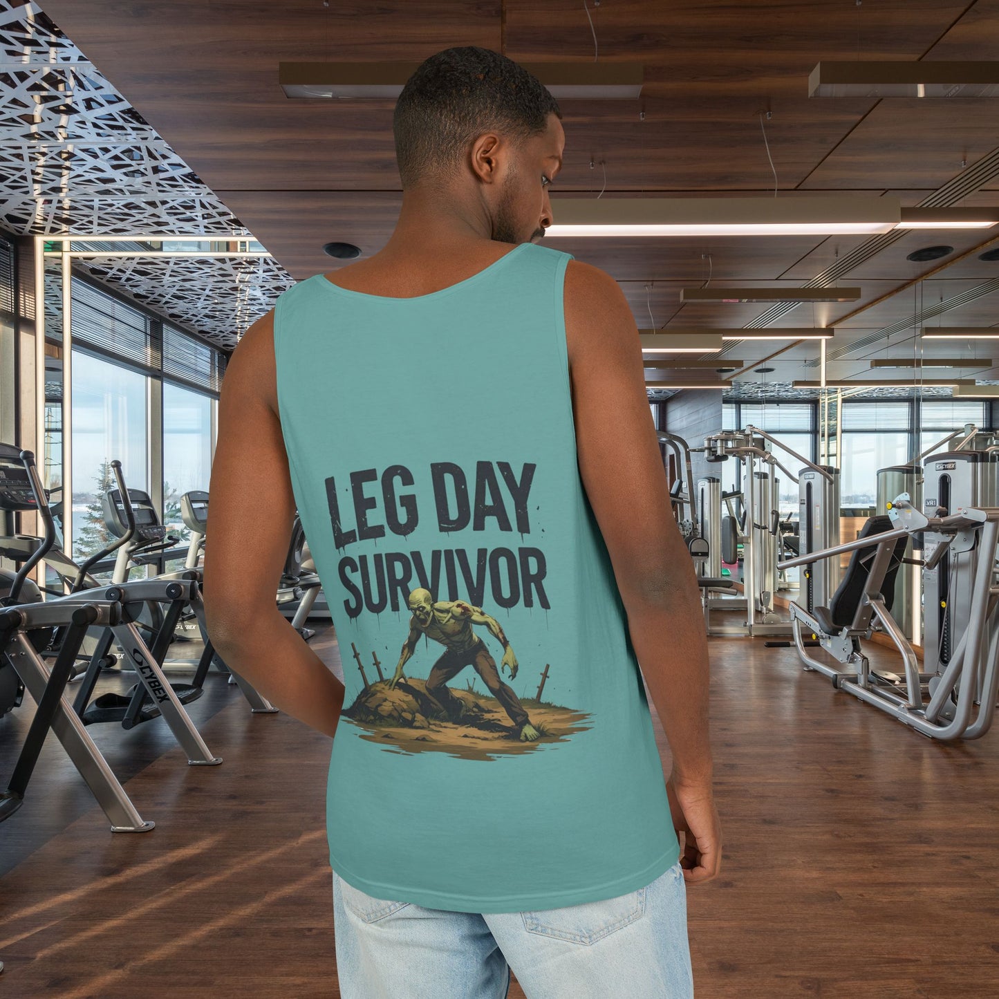 Leg Day Survivor Tank Top - Unisex Fitness Apparel, Gym Gear, Workout Clothing, Workout Gift, Funny Fitness Tee