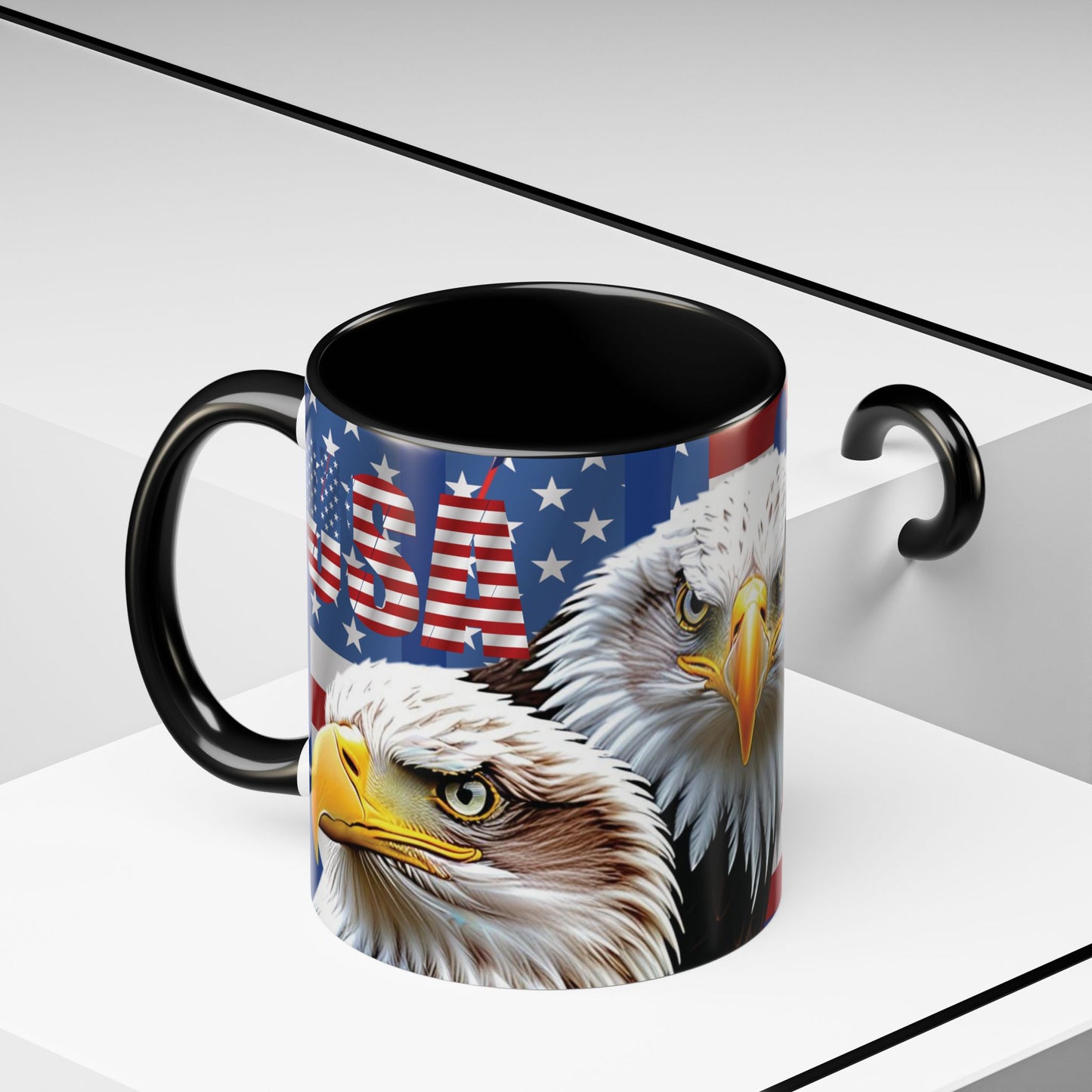 πΊπΈ Eye-Catching πΊπΈ Patriotic πΊπΈ Bald Eagle πΊπΈ Red White & Blue πΊπΈ USA πΊπΈ Accent Coffee Mug πΊπΈπΊπΈ 11oz & πΊπΈ 15oz πΊπΈ Sizes πΊπΈ 8 Color Options πΊπΈ Red πΊπΈ Black πΊπΈ Light Blue πΊπΈ Yellow πΊπΈ Orange πΊπΈ Navy πΊπΈ Pink πΊπΈ Purple
