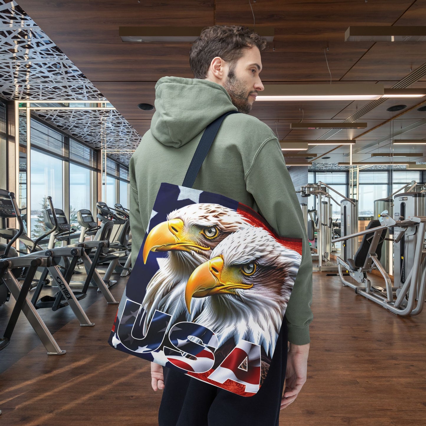๐บ๐ธ Patriotic ๐บ๐ธ USA ๐บ๐ธ Bald Eagles ๐บ๐ธ Tote Bag ๐บ๐ธ All Over Print ๐บ๐ธ American Flag Design ๐บ๐ธ Five Different Handle Colors ๐บ๐ธ Red ๐บ๐ธ Navy ๐บ๐ธ Black ๐บ๐ธ Beige ๐บ๐ธ White