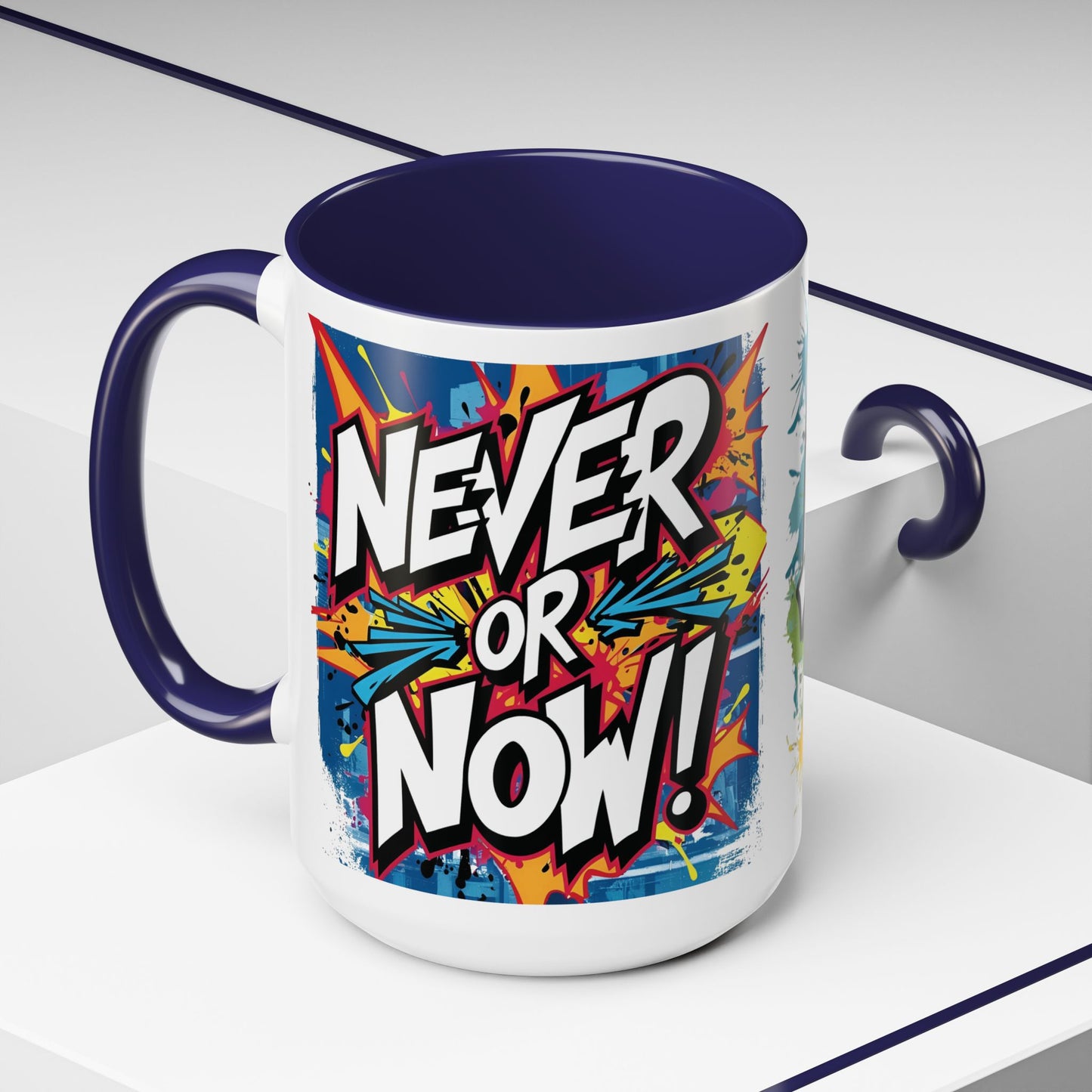 💥Vibrant 💥 Motivational 💥 Ceramic 💥 Coffee Mug 💥 Let's Go! 💥 Never or Now💥 Sizes 11oz 15oz💥 8 Different Colors To Choose From💥