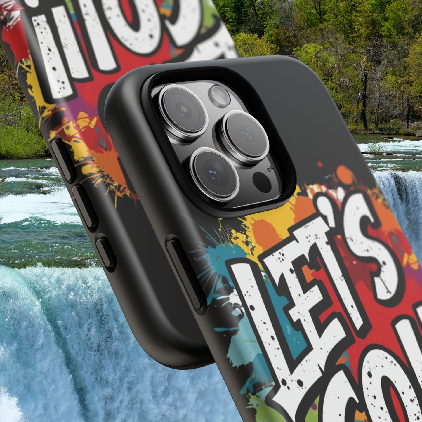 π₯Phone Case π₯ Colorful π₯ Let's Go! π₯ Tough Phone Case π₯ Vibrant Design π₯ iPhones 15 & 16 π₯ Birthday Gift π₯