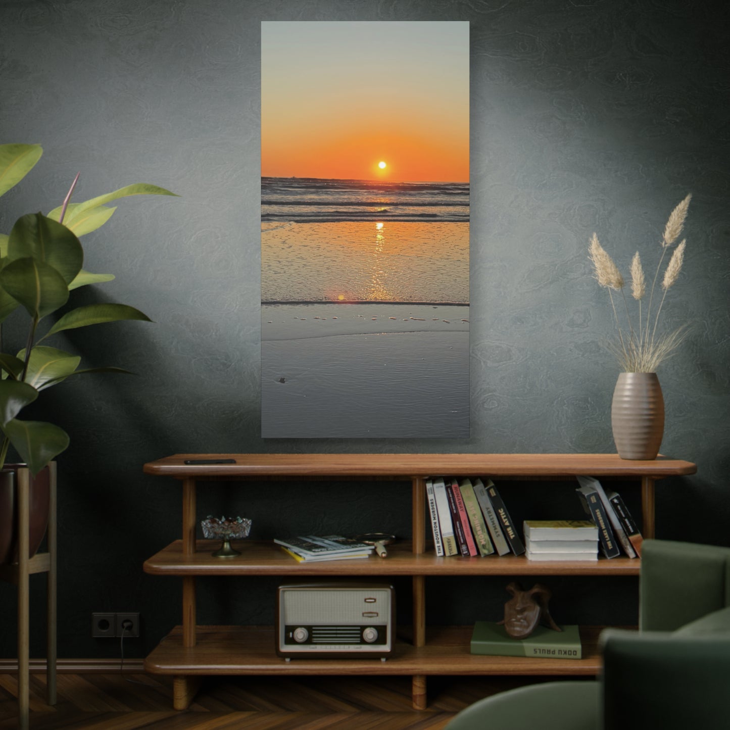 Stunning Sunset Beach Canvas Print, Ocean Decor, Wall Art, Home Decor, Coastal Artwork for Living Room