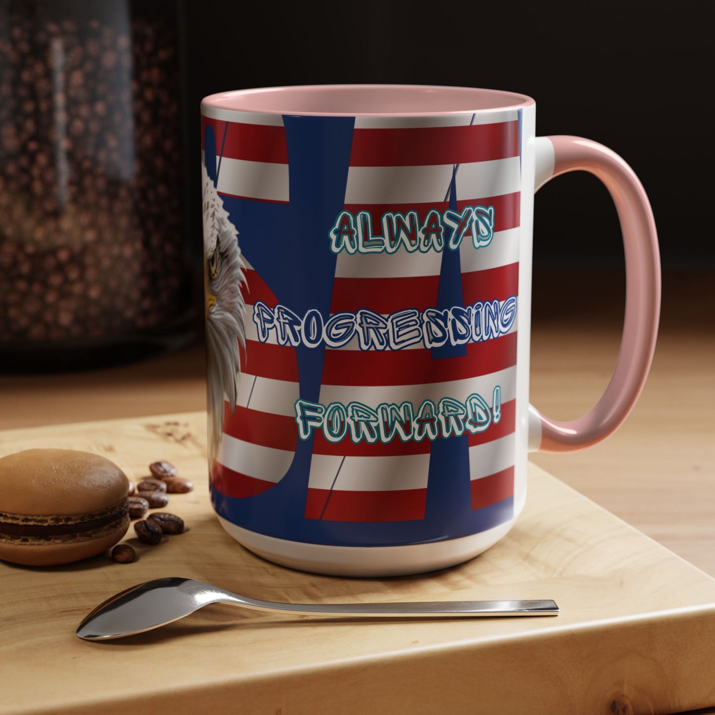 πΊπΈ Eye-Catching πΊπΈ Patriotic πΊπΈ Bald Eagle πΊπΈ Red White & Blue πΊπΈ USA πΊπΈ Accent Coffee Mug πΊπΈπΊπΈ 11oz & πΊπΈ 15oz πΊπΈ Sizes πΊπΈ 8 Color Options πΊπΈ Red πΊπΈ Black πΊπΈ Light Blue πΊπΈ Yellow πΊπΈ Orange πΊπΈ Navy πΊπΈ Pink πΊπΈ Purple