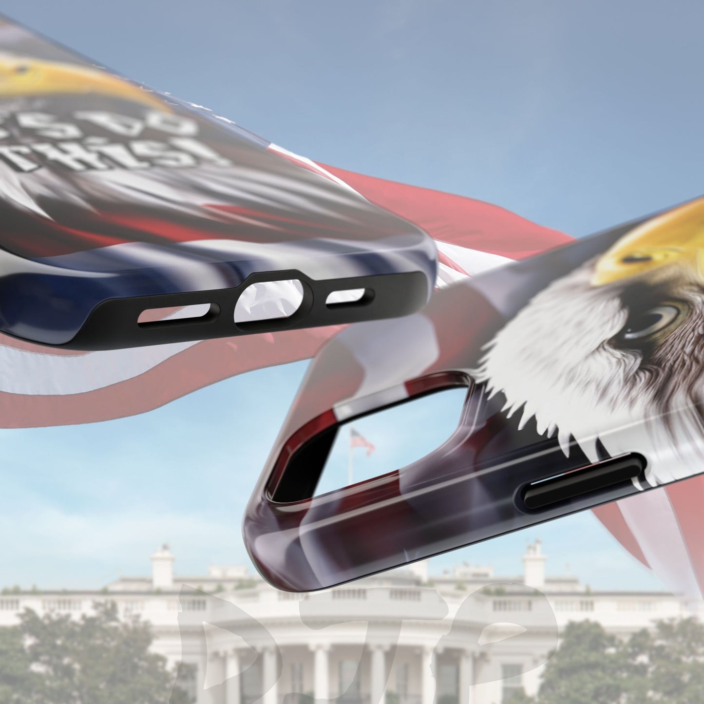 π₯ Motivational π₯ Tough Phone Case π₯ Let's Do This! π₯ Red White & Blue π₯ Bald Eagle Design π₯