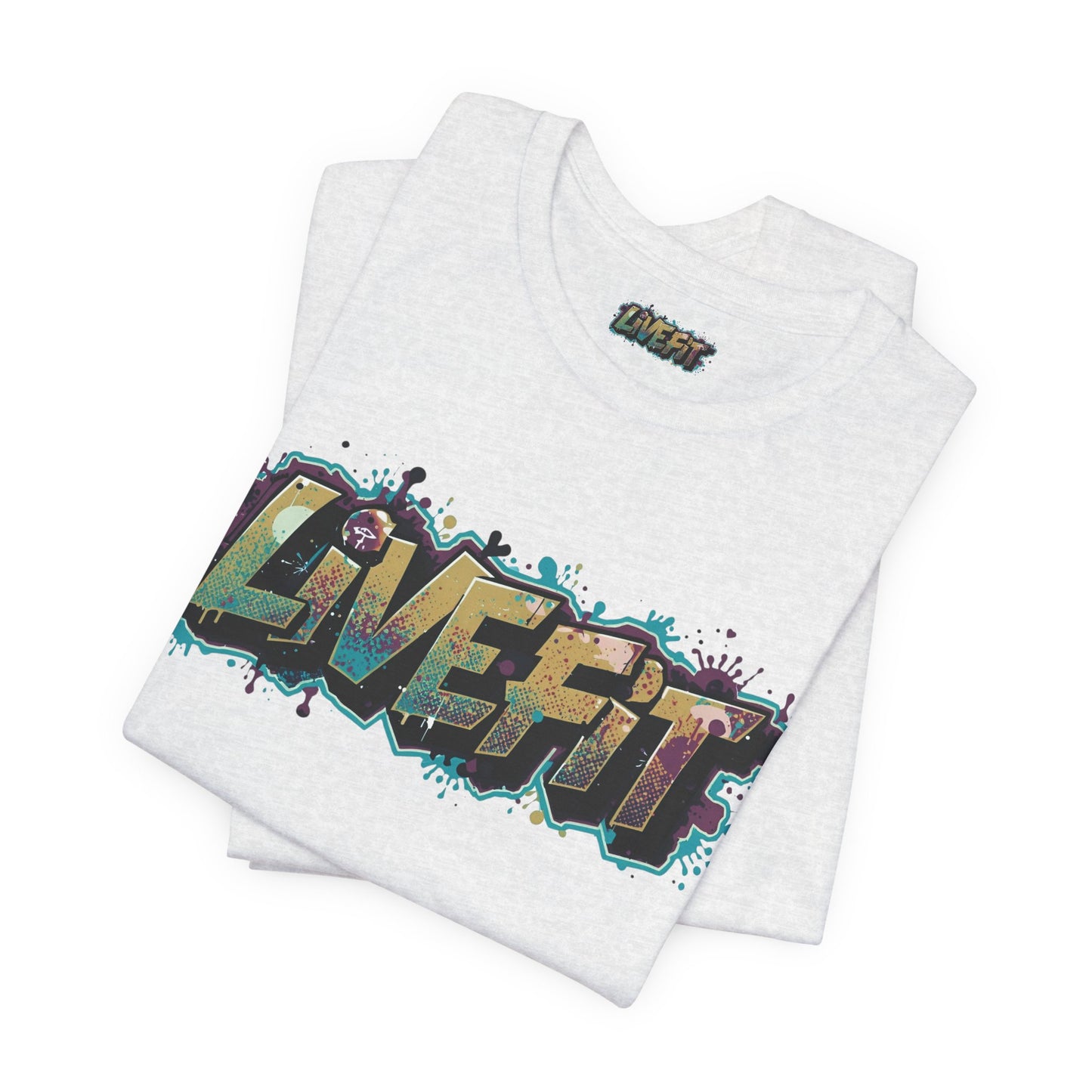 LIVE FIT Graphic Fitness Tee - Motivational Workout Apparel