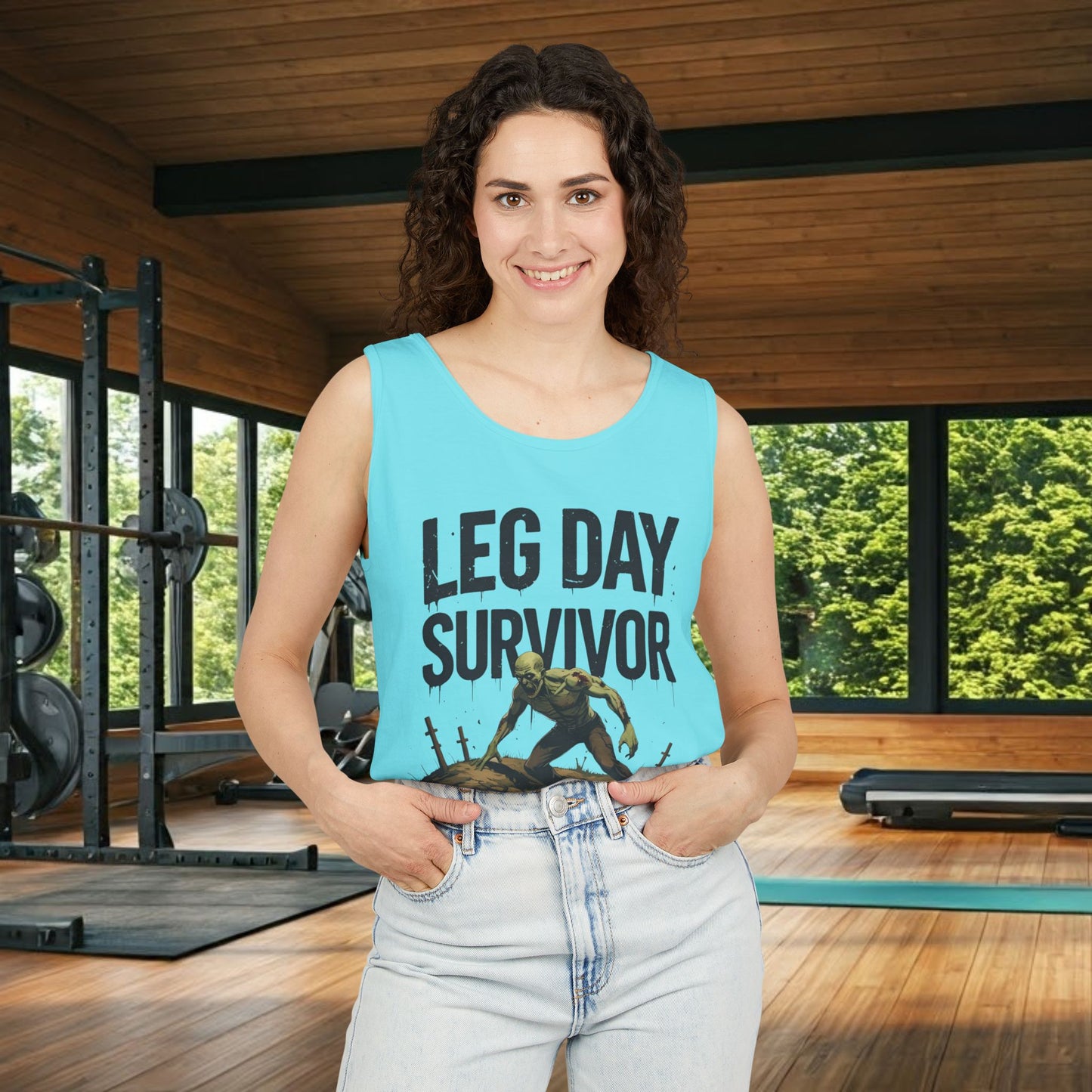 Leg Day Survivor Tank Top - Unisex Fitness Apparel, Gym Gear, Workout Clothing, Workout Gift, Funny Fitness Tee