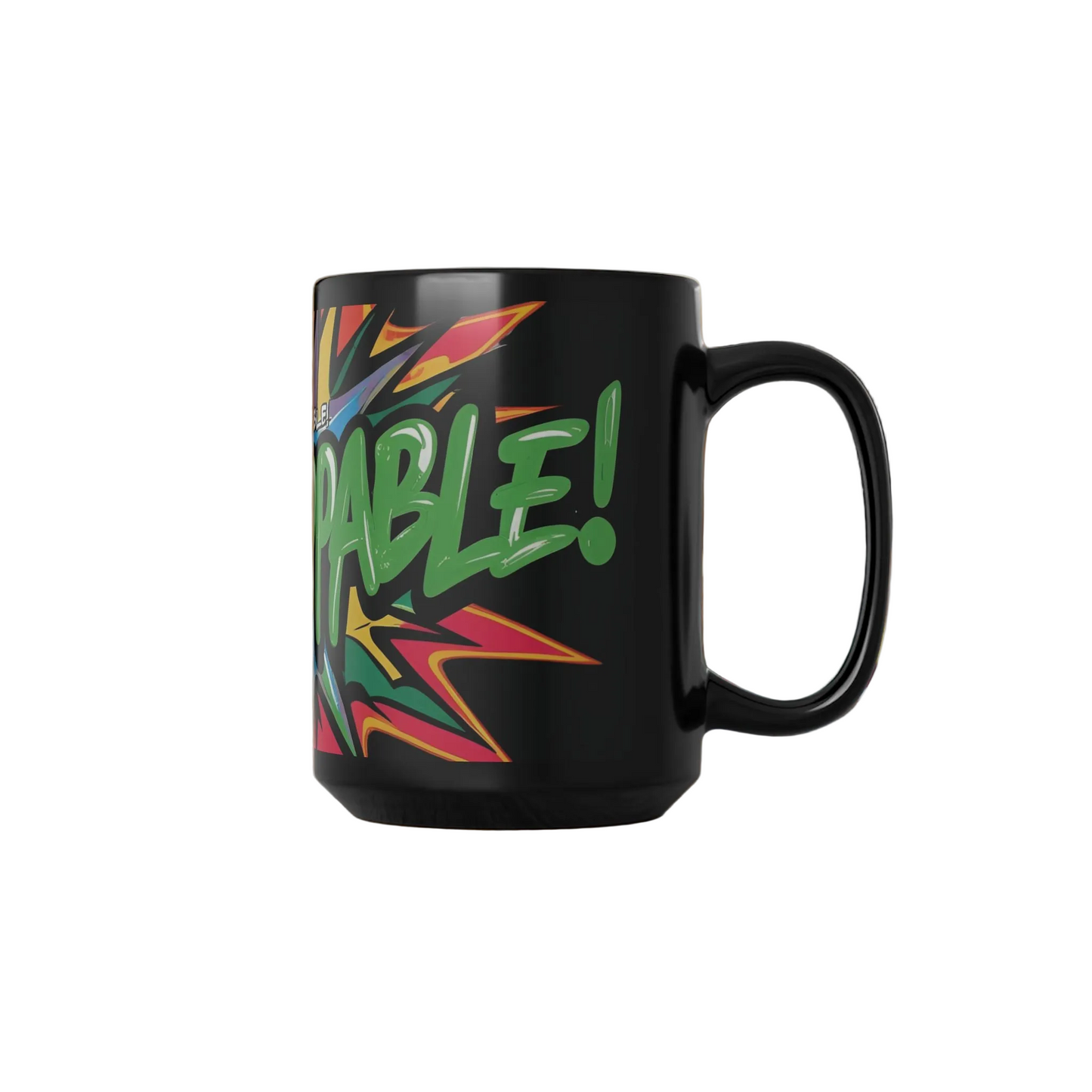 Unstoppable! Colorful Motivational Mug - Gym & Daily Inspiration - 15oz