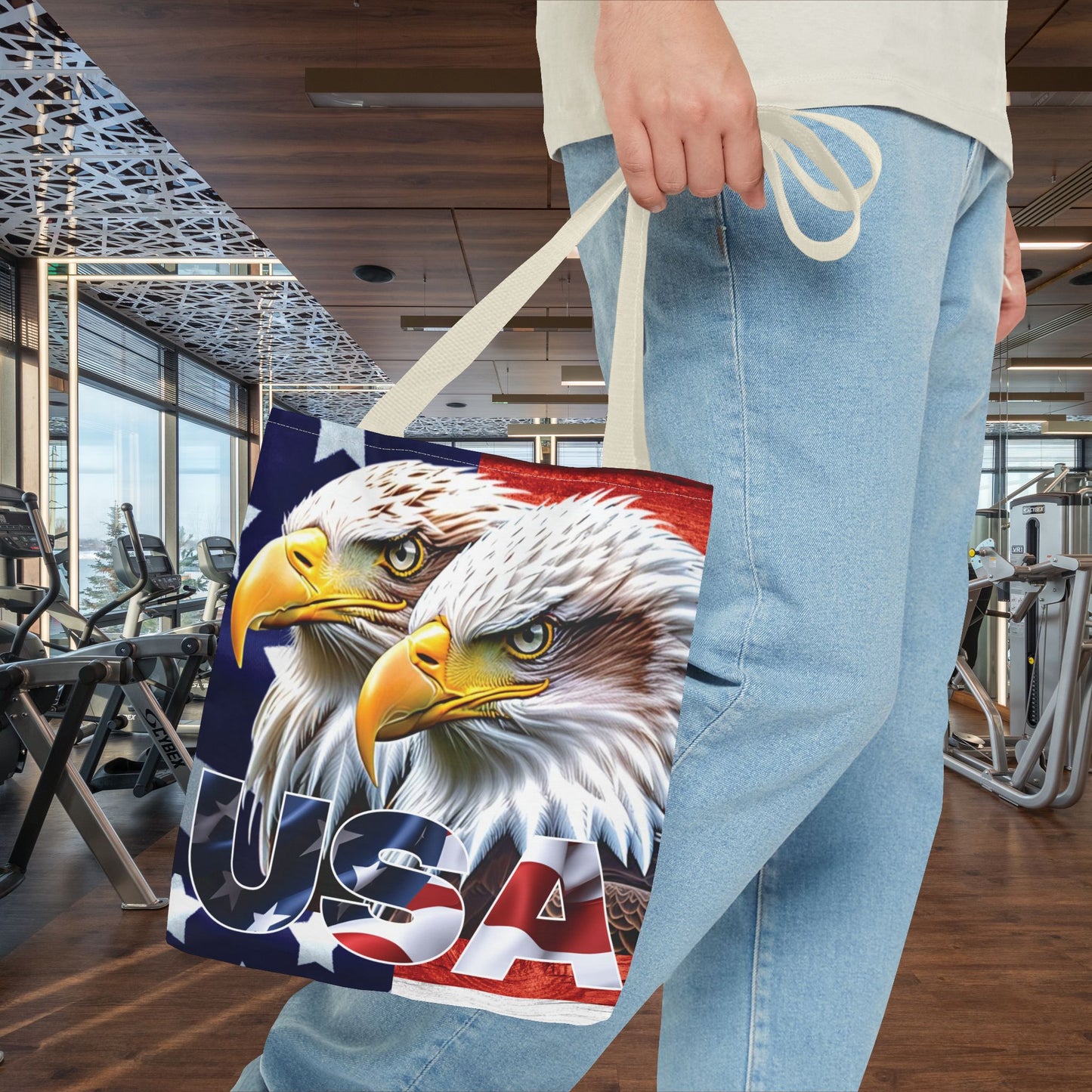 ๐บ๐ธ Patriotic ๐บ๐ธ USA ๐บ๐ธ Bald Eagles ๐บ๐ธ Tote Bag ๐บ๐ธ All Over Print ๐บ๐ธ American Flag Design ๐บ๐ธ Five Different Handle Colors ๐บ๐ธ Red ๐บ๐ธ Navy ๐บ๐ธ Black ๐บ๐ธ Beige ๐บ๐ธ White