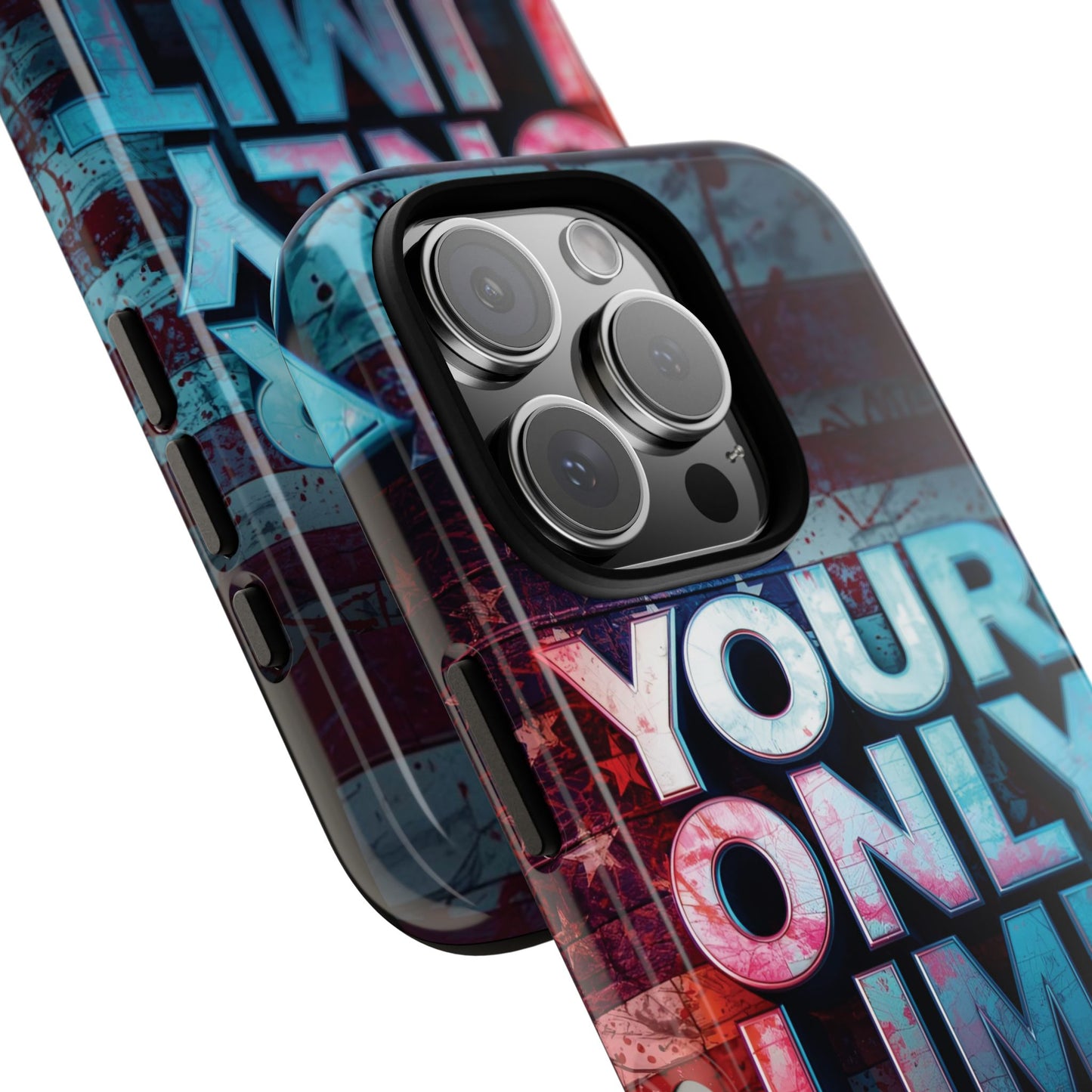 Tough Cases Phone Case -Your Only Limit Is You! Motivational Design, Inspirational Gift, Customizable Cover, USA Flag, Adventure Vibes