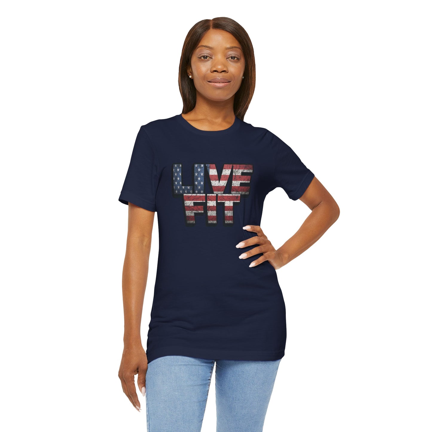 Unisex Graphic Tee - Patriotic Tee - American Flag - Red White Blue - Fitness Shirt - Workout Top - Casual Apparel for Independence Day - XS-4XL -