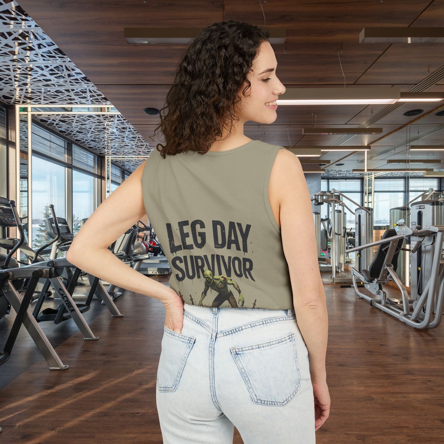 Leg Day Survivor Tank Top - Unisex Fitness Apparel, Gym Gear, Workout Clothing, Workout Gift, Funny Fitness Tee