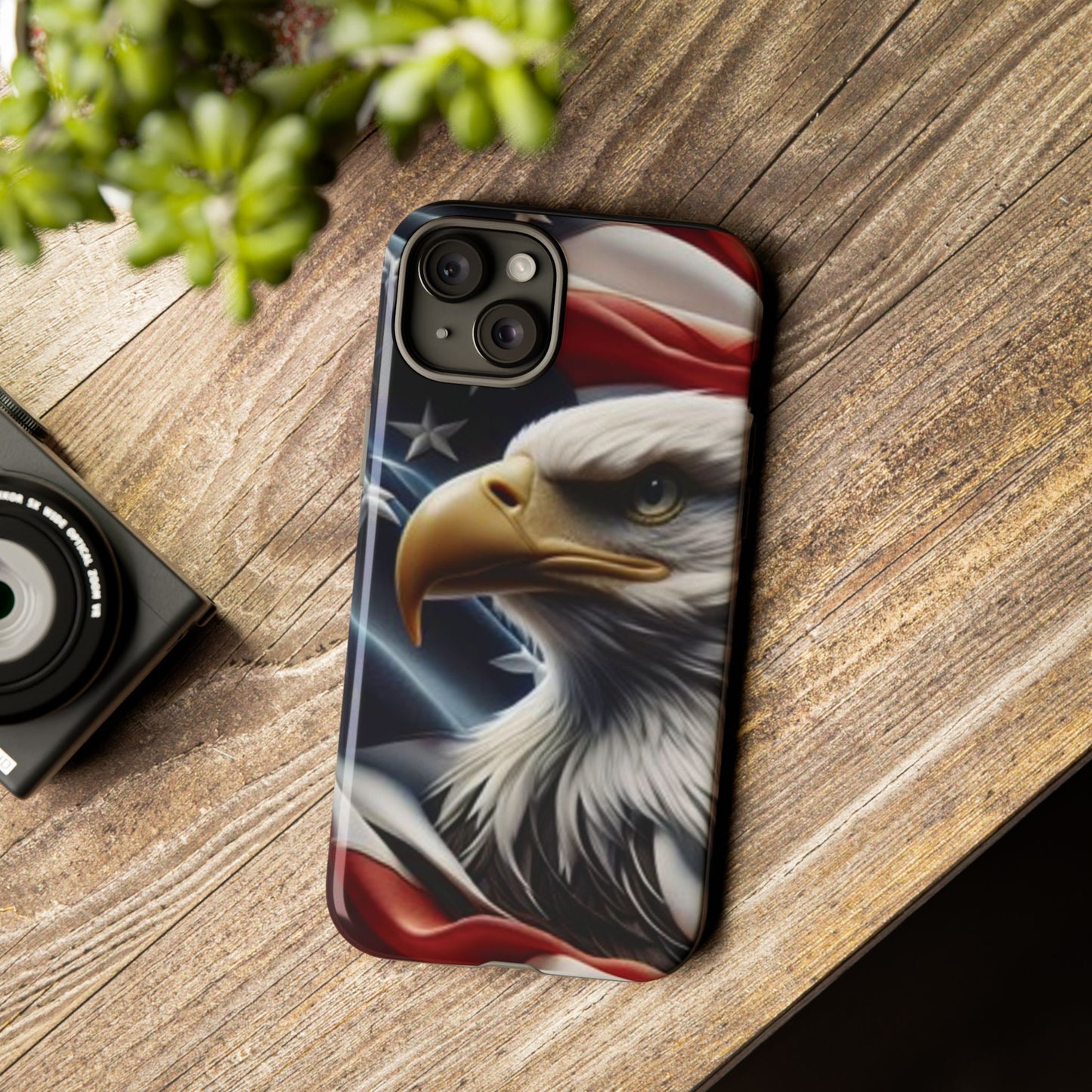 Patriotic Eagle Phone Case | Tough Cases for Nature Lovers, Gift for Veterans, Independence Day, Memorial Day