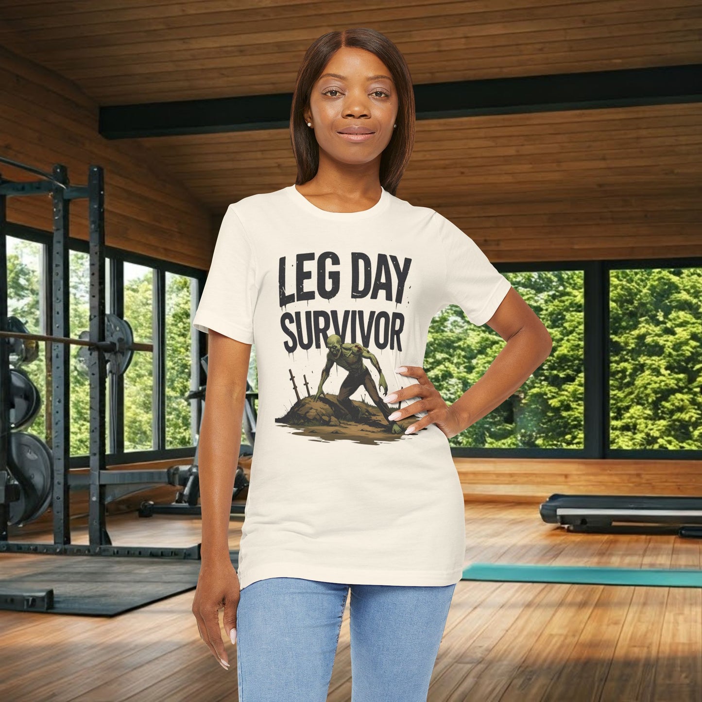 Leg Day Survivor Tee, Fitness Shirt, Workout Apparel, Gym Gift, Unisex Graphic Tee